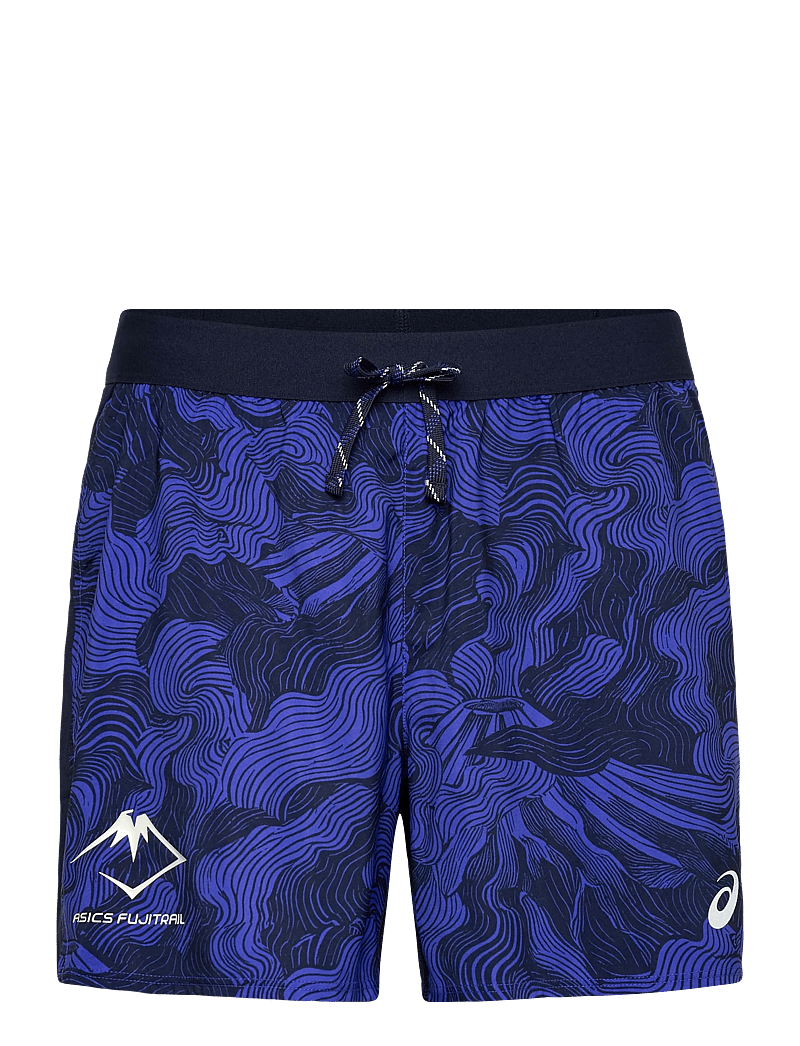 Asics - FUJITRAIL ALL OVER PRINT 5IN SHORT - running shorts - midnight/cobalt burst/cream - 0