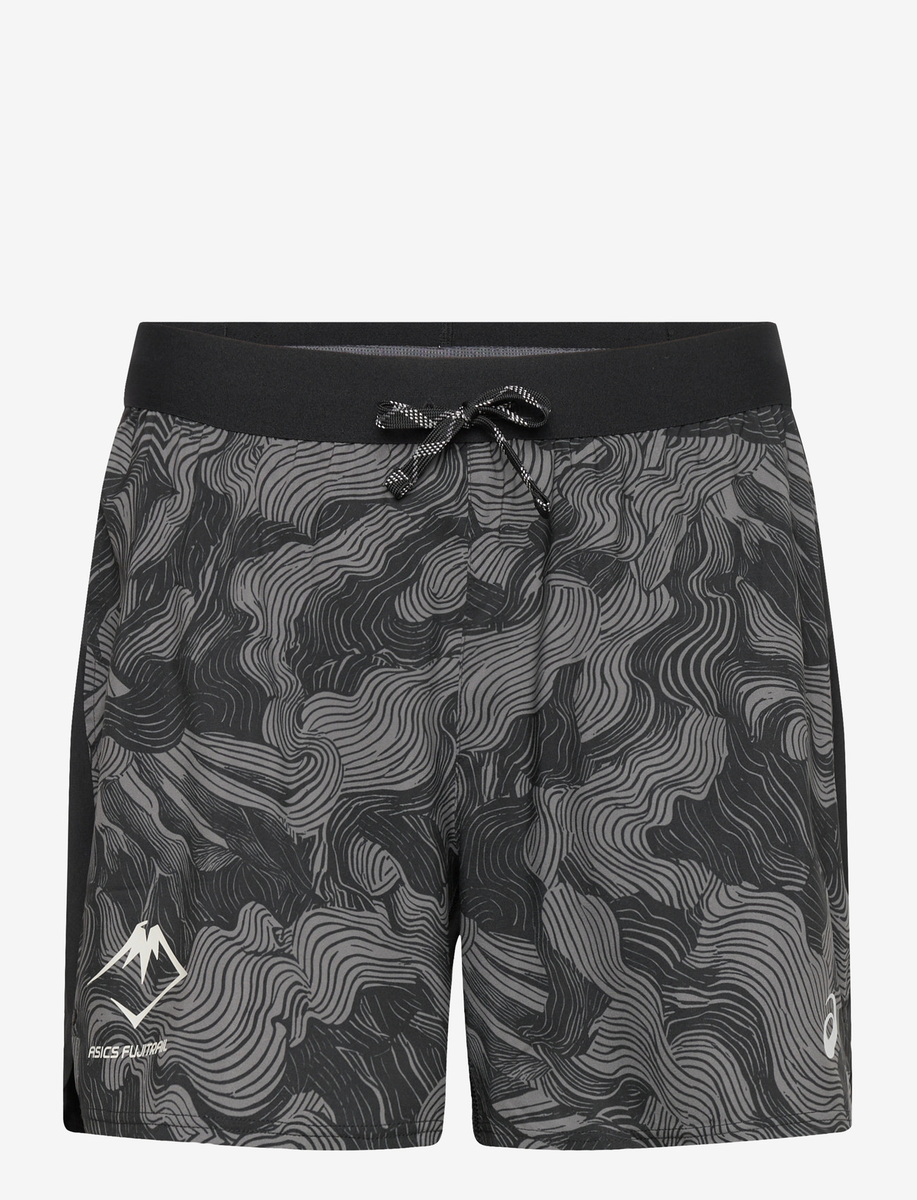 Asics - FUJITRAIL ALL OVER PRINT 5IN SHORT - lühikesed jooksupüksid - performance black/carbon/cream - 0