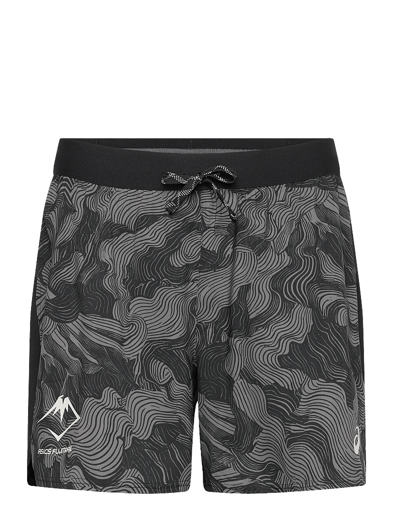 Asics - FUJITRAIL ALL OVER PRINT 5IN SHORT - laufshorts - performance black/carbon/cream - 0