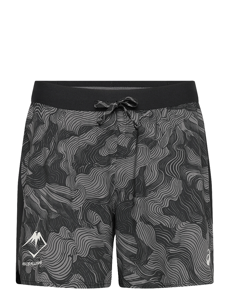 Asics - FUJITRAIL ALL OVER PRINT 5IN SHORT - hardloopshorts - performance black/carbon/cream - 0