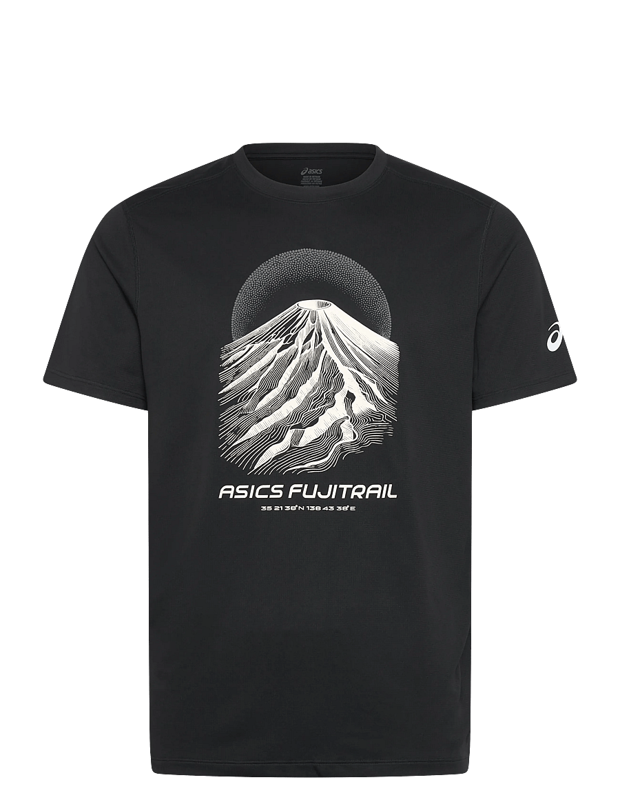 Asics - FUJITRAIL LOGO SS TOP - t-shirts - performance black/cream/carbon - 0