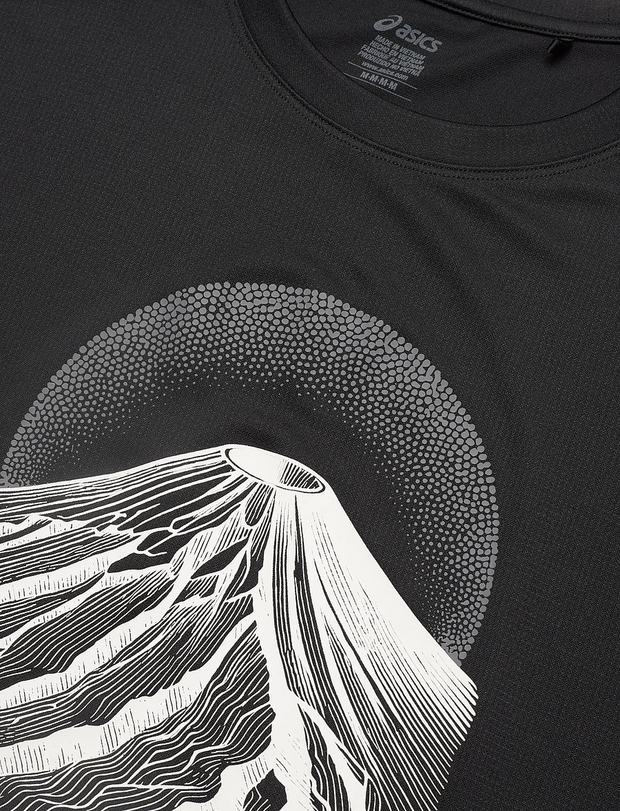 Asics - FUJITRAIL LOGO SS TOP - t-shirts - performance black/cream/carbon - 2