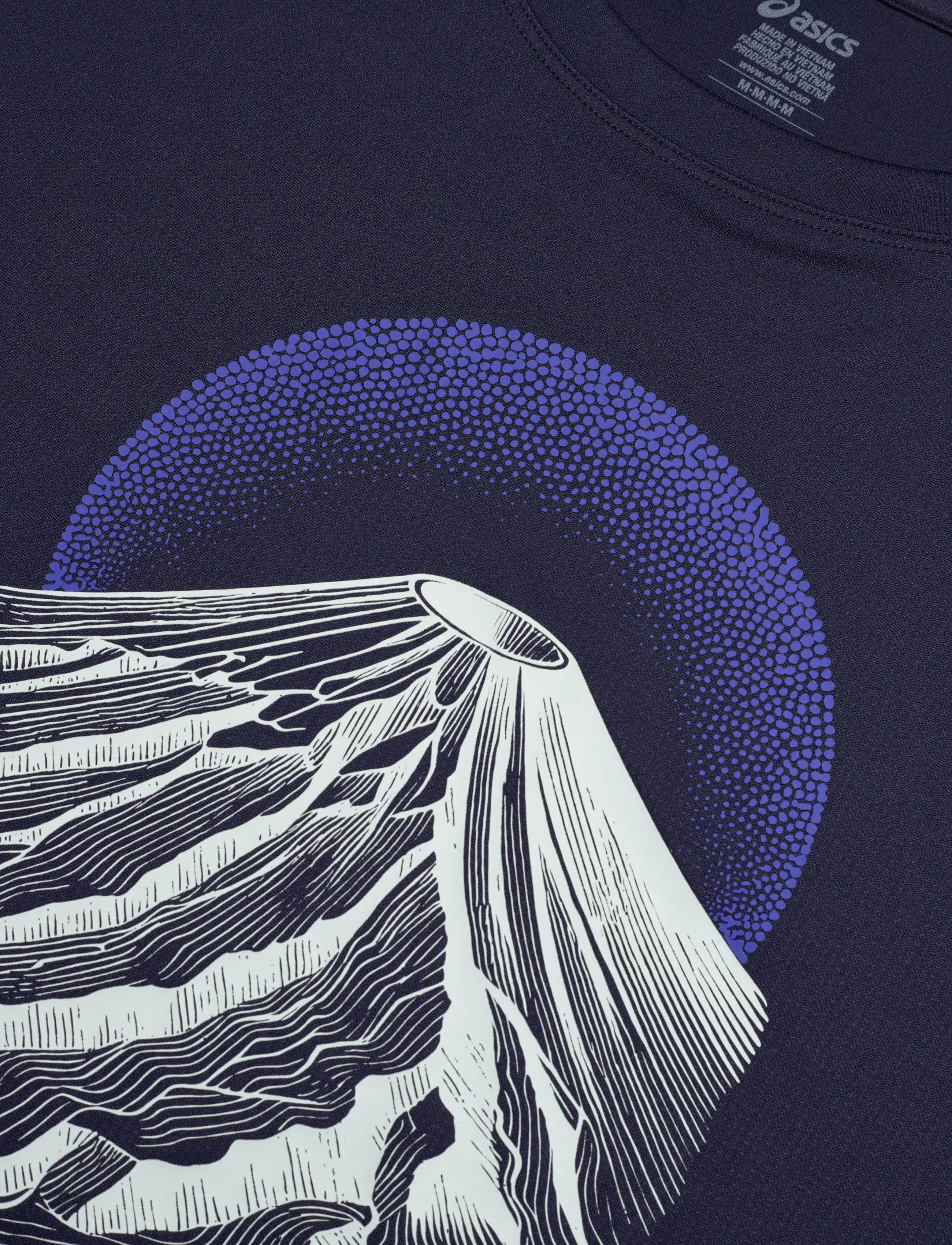 Asics - FUJITRAIL LOGO SS TOP - t-shirts - midnight/cobalt burst/cool grey - 2