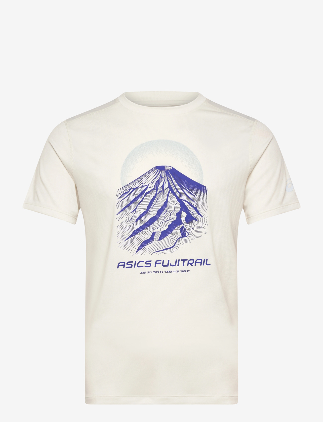 Asics - FUJITRAIL LOGO SS TOP - t-särgid - cream/cobalt burst/cool grey - 0