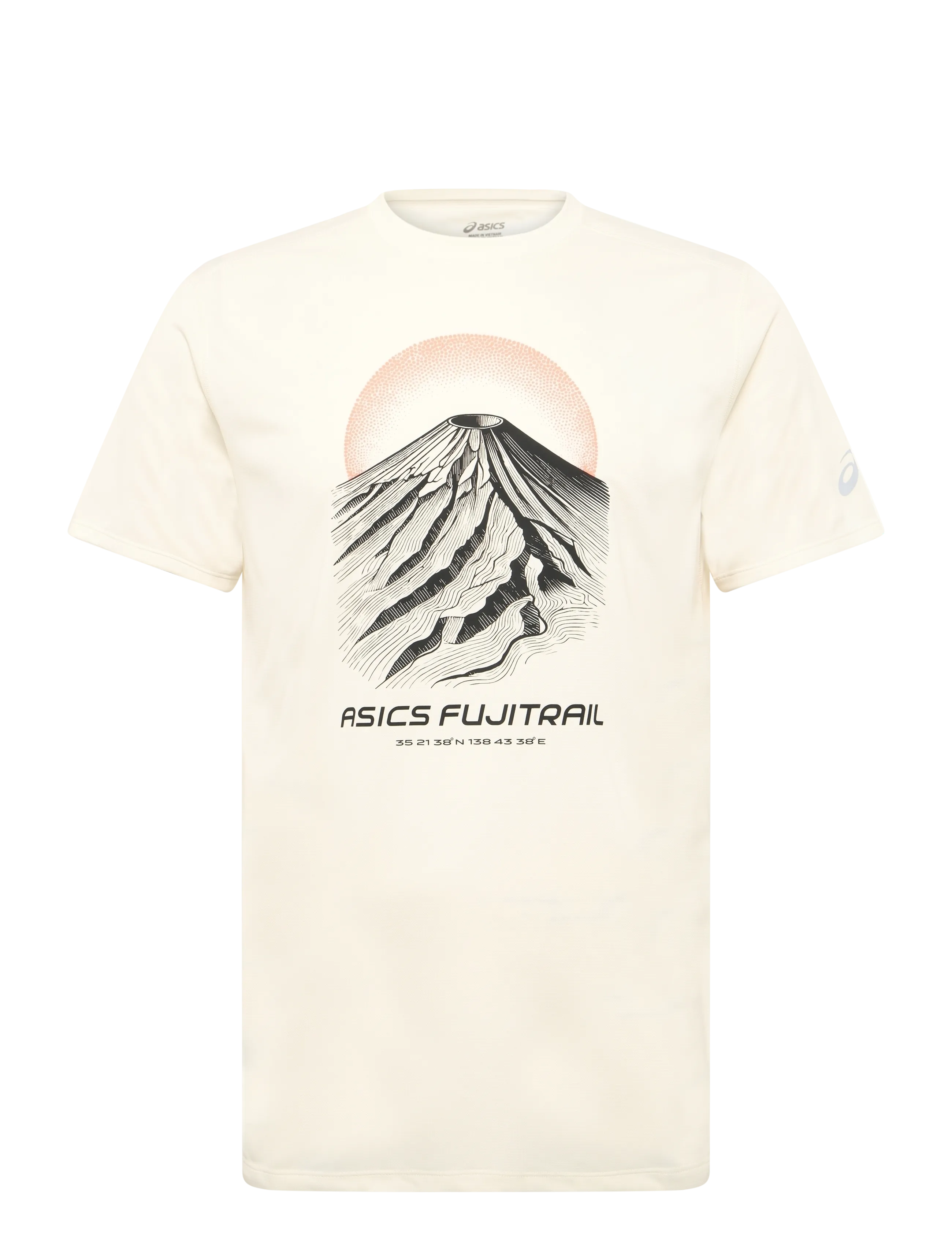 Asics Fujitrail Logo Ss Top, S, Cream, Sport Overdele > Sport T-shirts, Herre