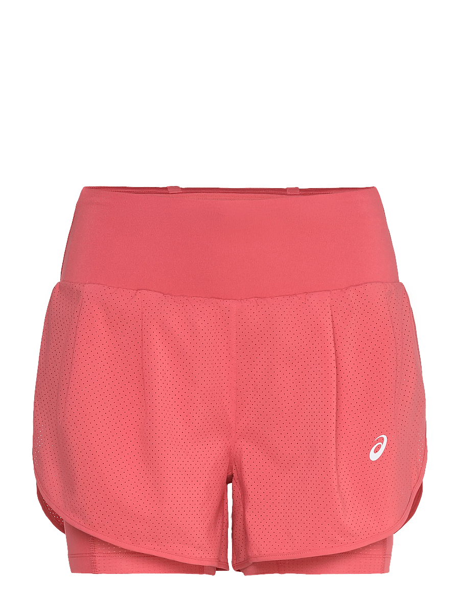 Asics - ROAD 2-N-1 3.5IN SHORT - lühikesed jooksupüksid - dark pink clay/dark pink clay - 0