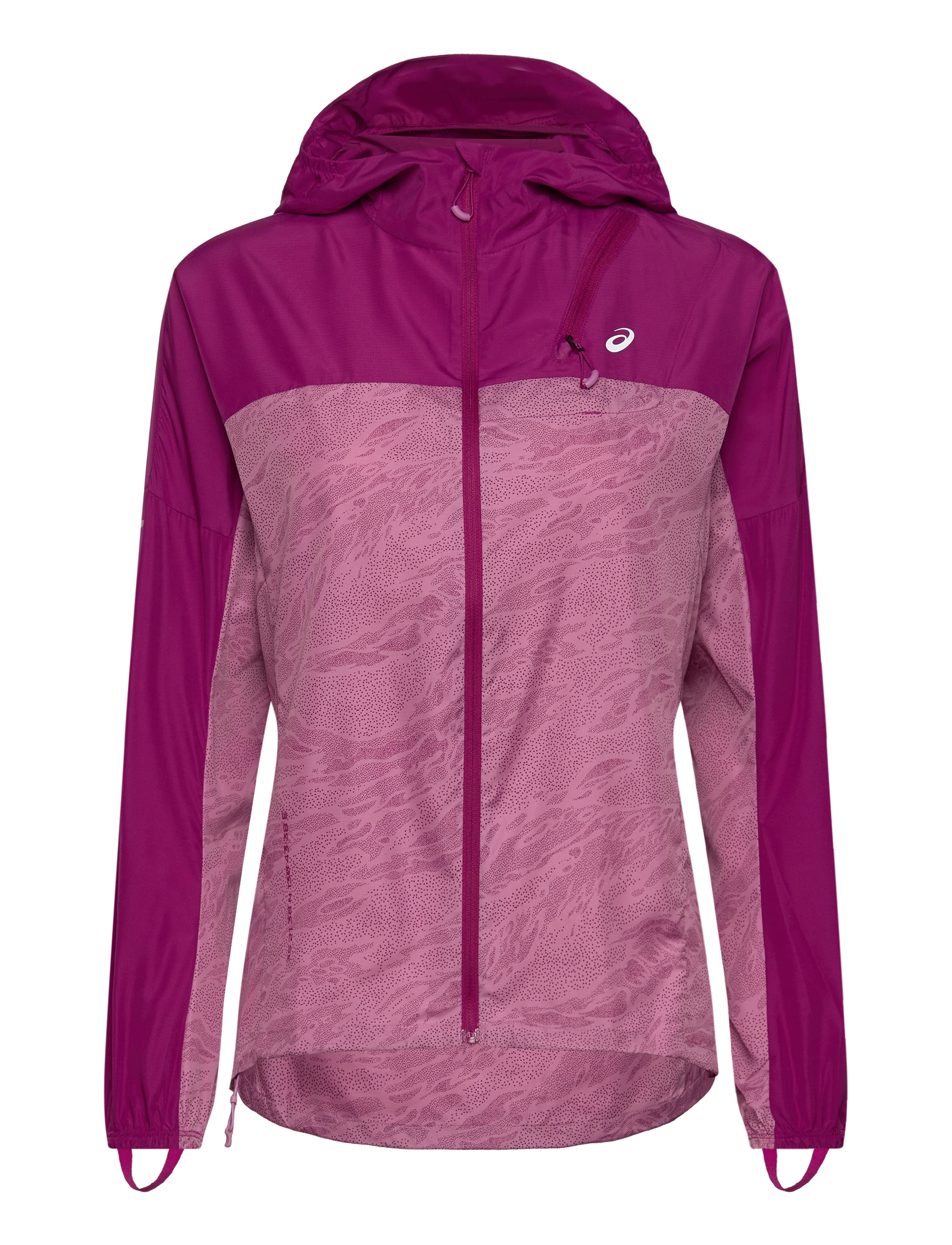 FUJITRAIL PACKABLE WINDBREAKER - SOFT BERRY/BLACKBERRY