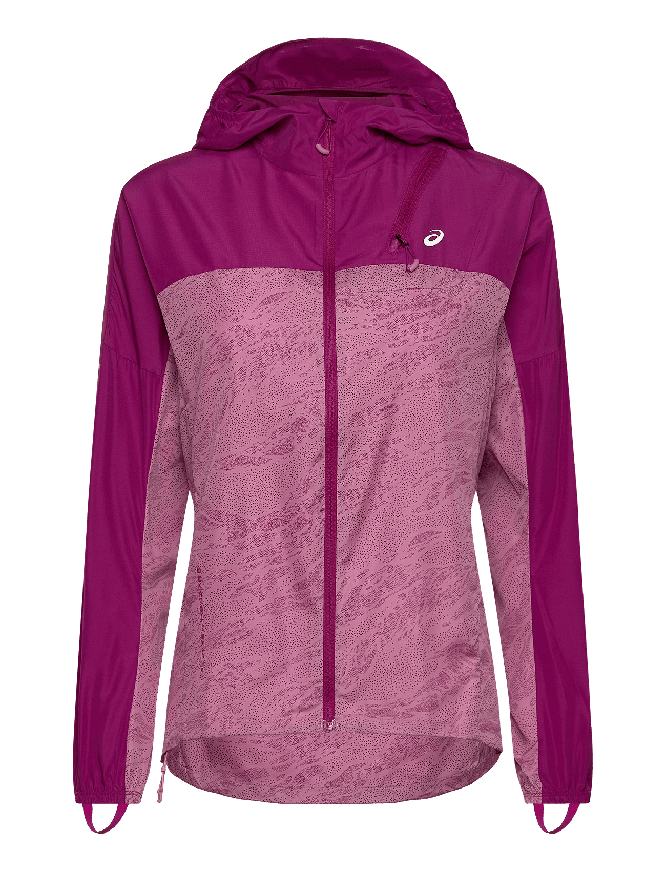 FUJITRAIL PACKABLE WINDBREAKER - SOFT BERRY/BLACKBERRY