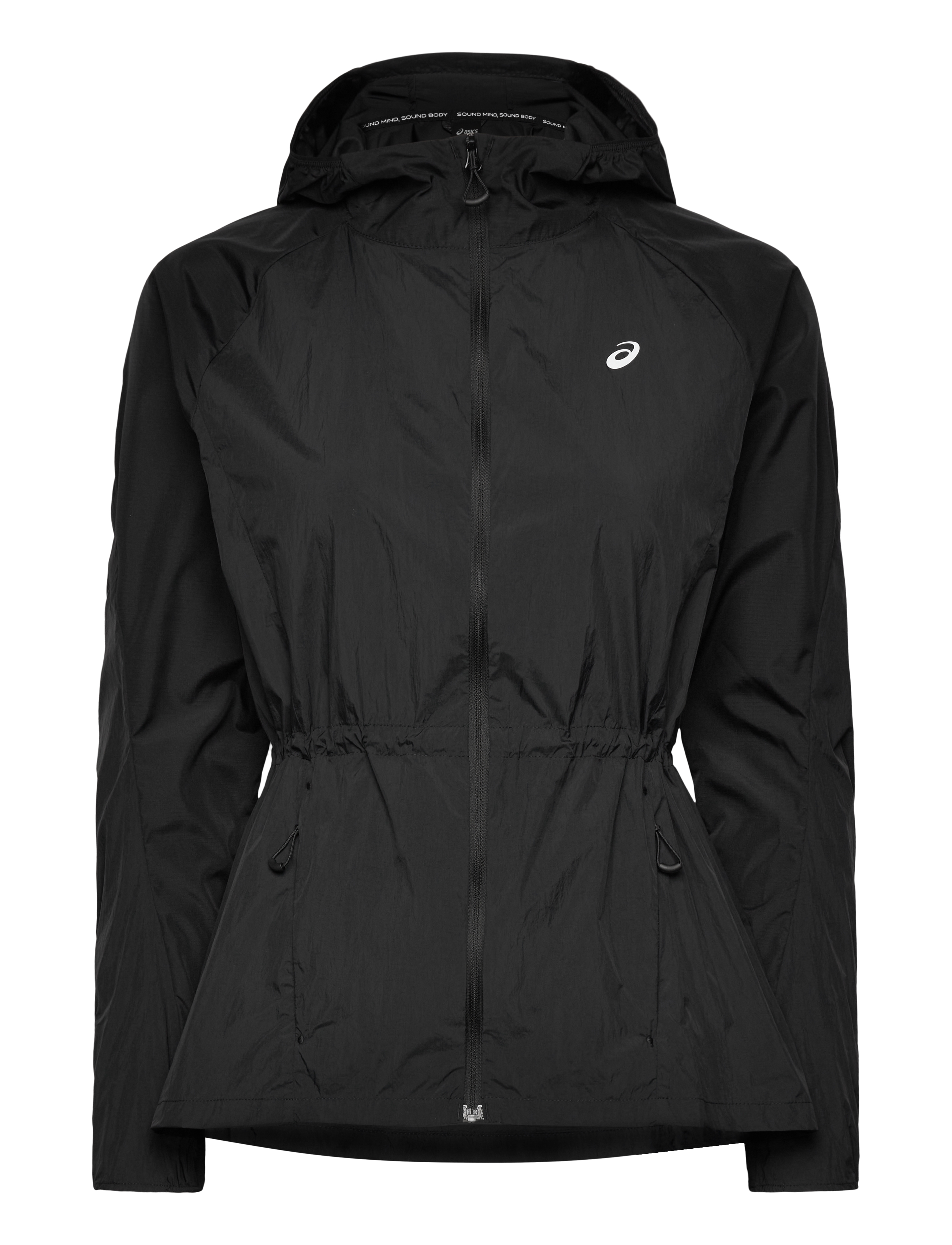 Asics Road Packable Jacket, M, Black, Sport Jackets > Sport Training Jackets, Dame