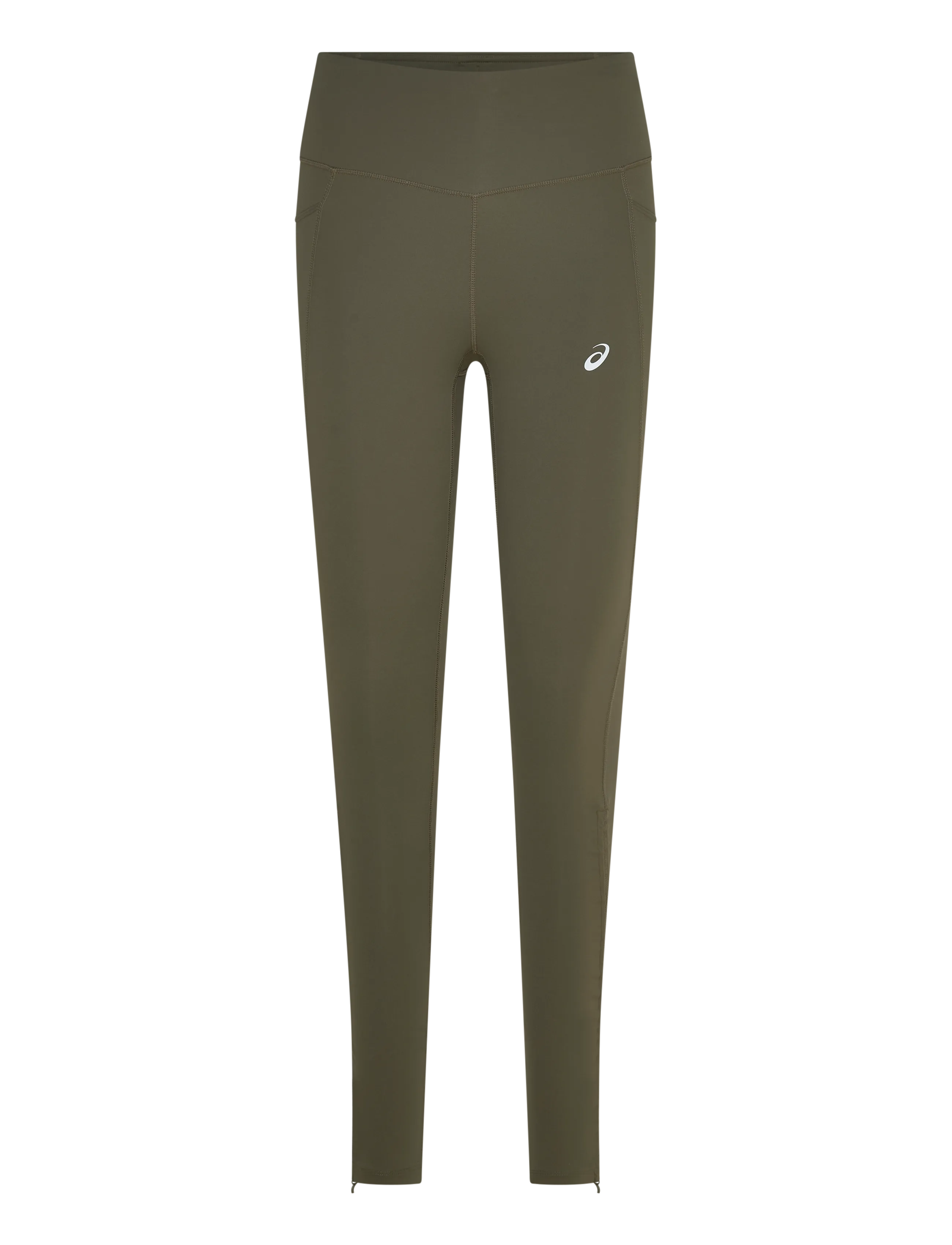 Asics Nagino Run Adjustable Tight, M, Sport Tights, Khakigrün - Leggings, Frauen