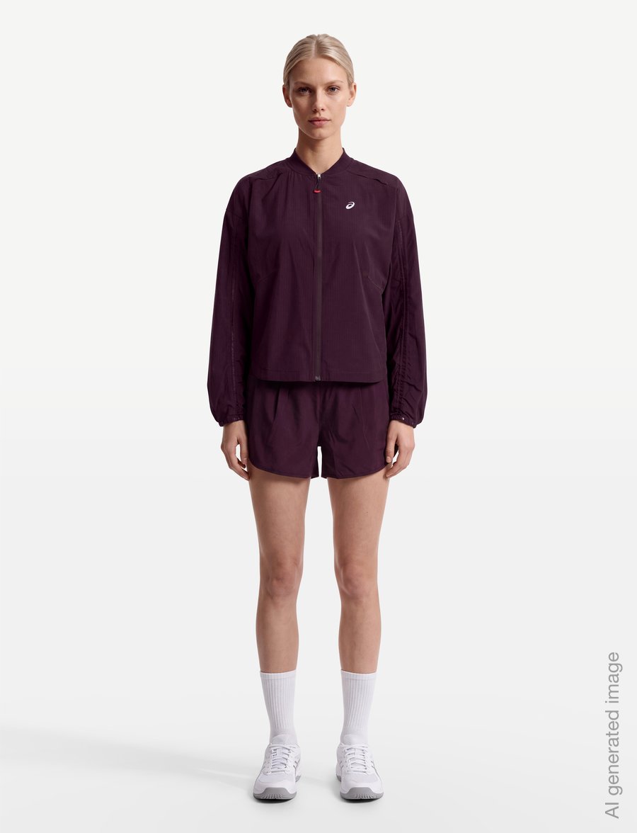 Asics - NAGINO RUN ADJUSTABLE JACKET - trainingsjacken - dark aubergine - 0
