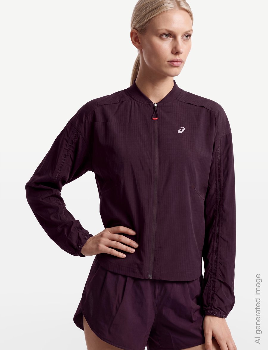 Asics - NAGINO RUN ADJUSTABLE JACKET - trainingsjacken - dark aubergine - 3