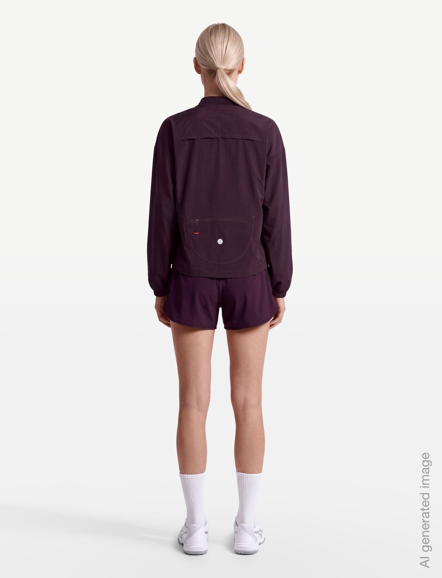 Asics - NAGINO RUN ADJUSTABLE JACKET - trainingsjacken - dark aubergine - 4