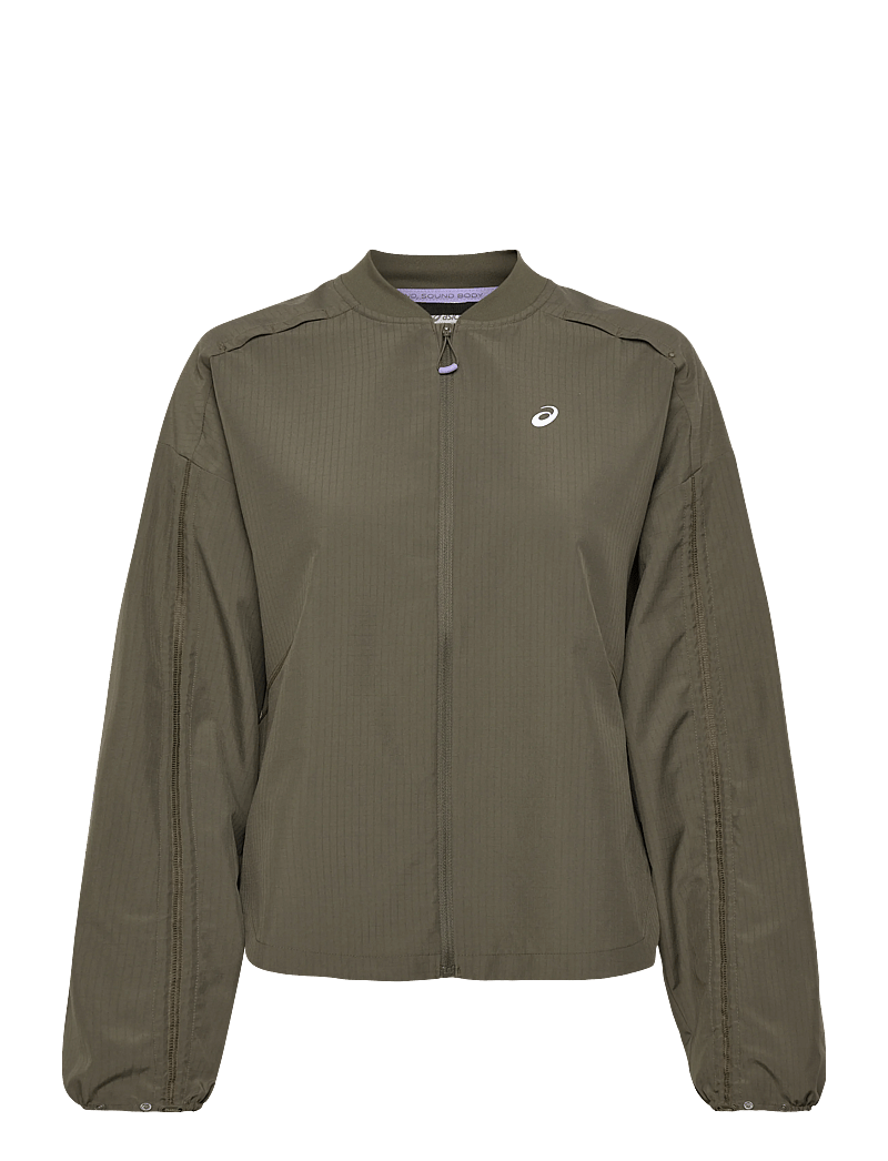 Asics - NAGINO RUN ADJUSTABLE JACKET - sportjacken - dark olive - 0