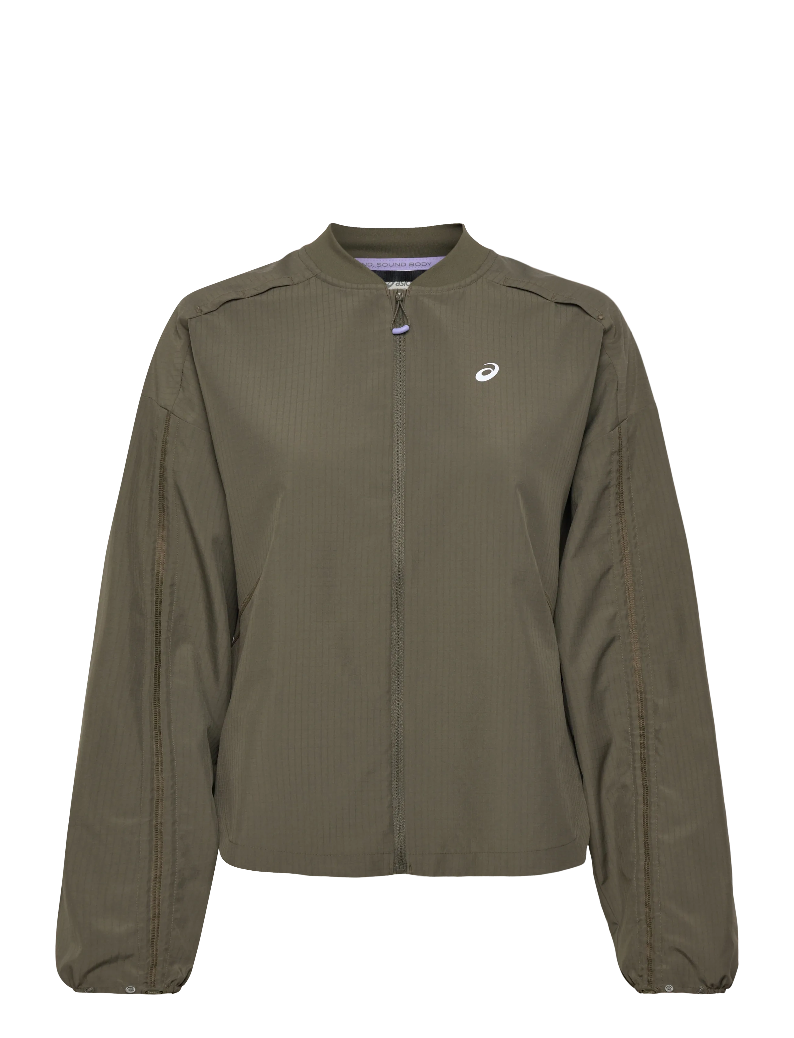 Asics NAGINO RUN ADJUSTABLE JACKET - ASICS - DARK OLIVE / khaki/green