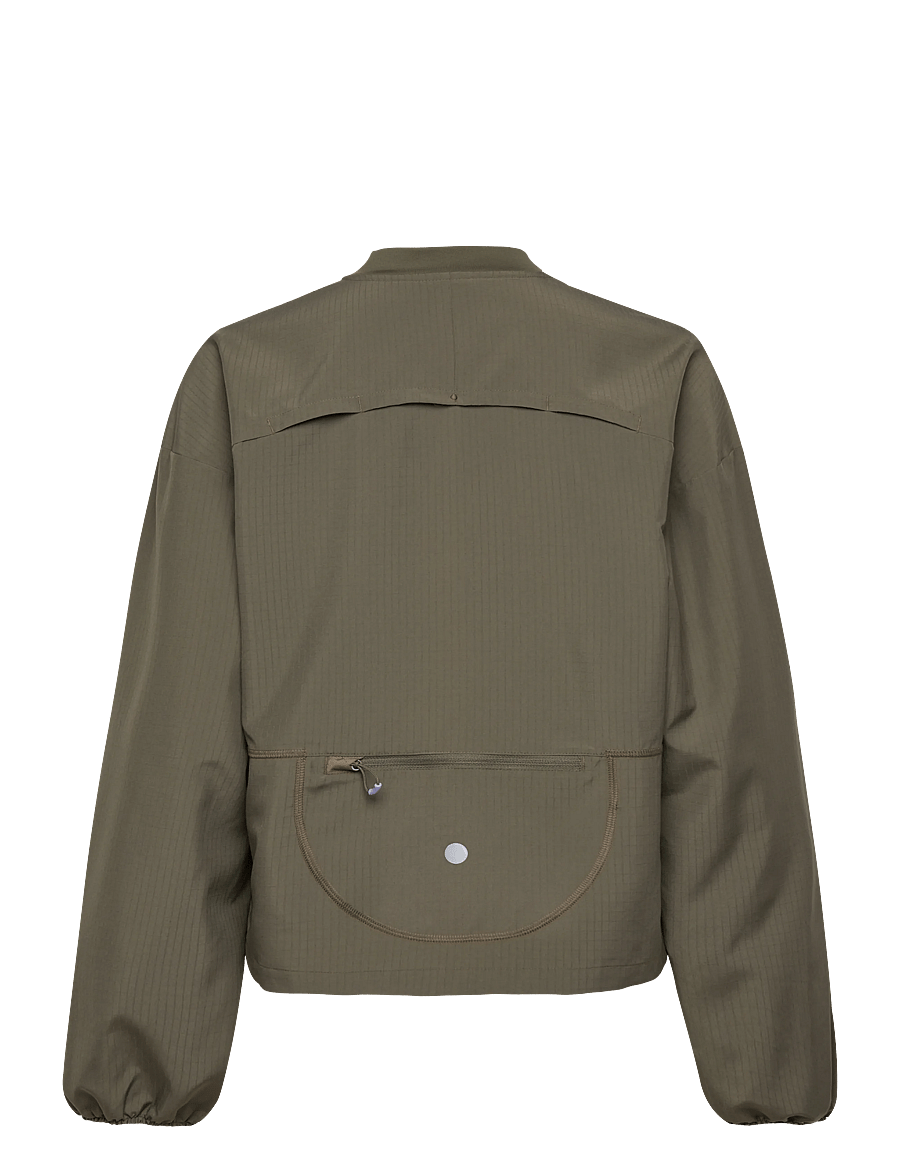 Asics - NAGINO RUN ADJUSTABLE JACKET - sports jackets - dark olive - 1