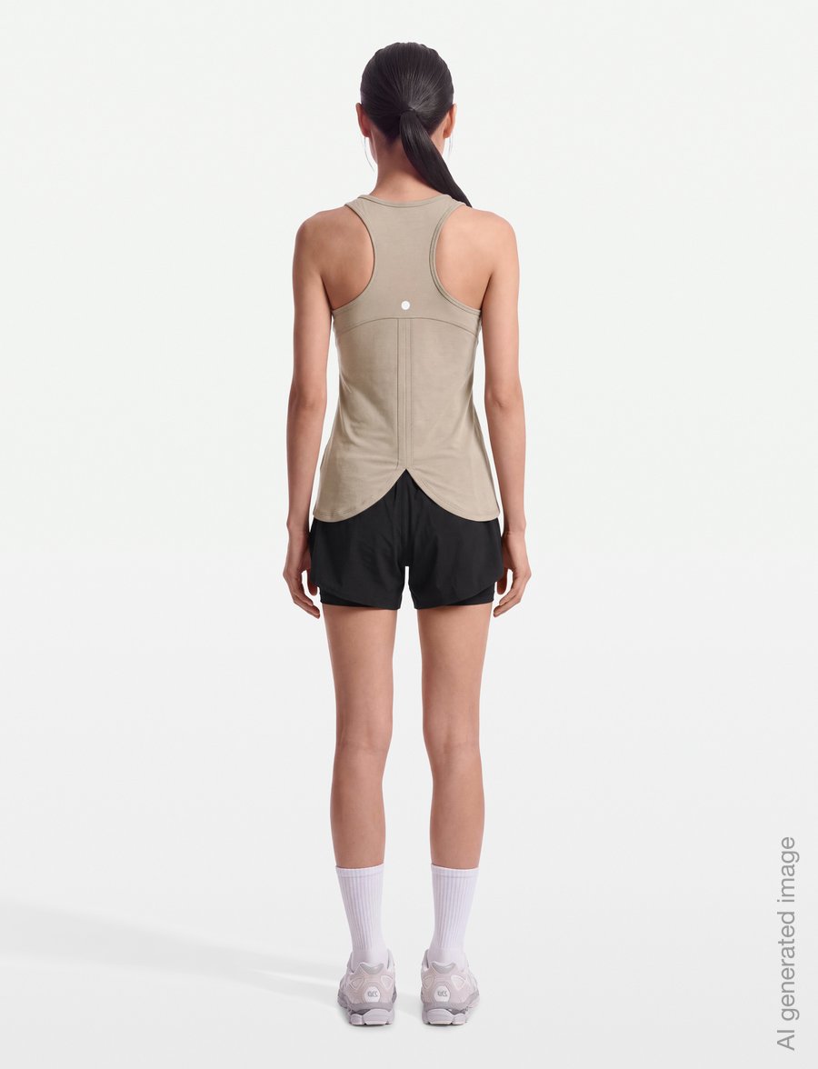 Asics - NAGINO RUN ADJUSTABLE TANK - tank tops - greige - 4