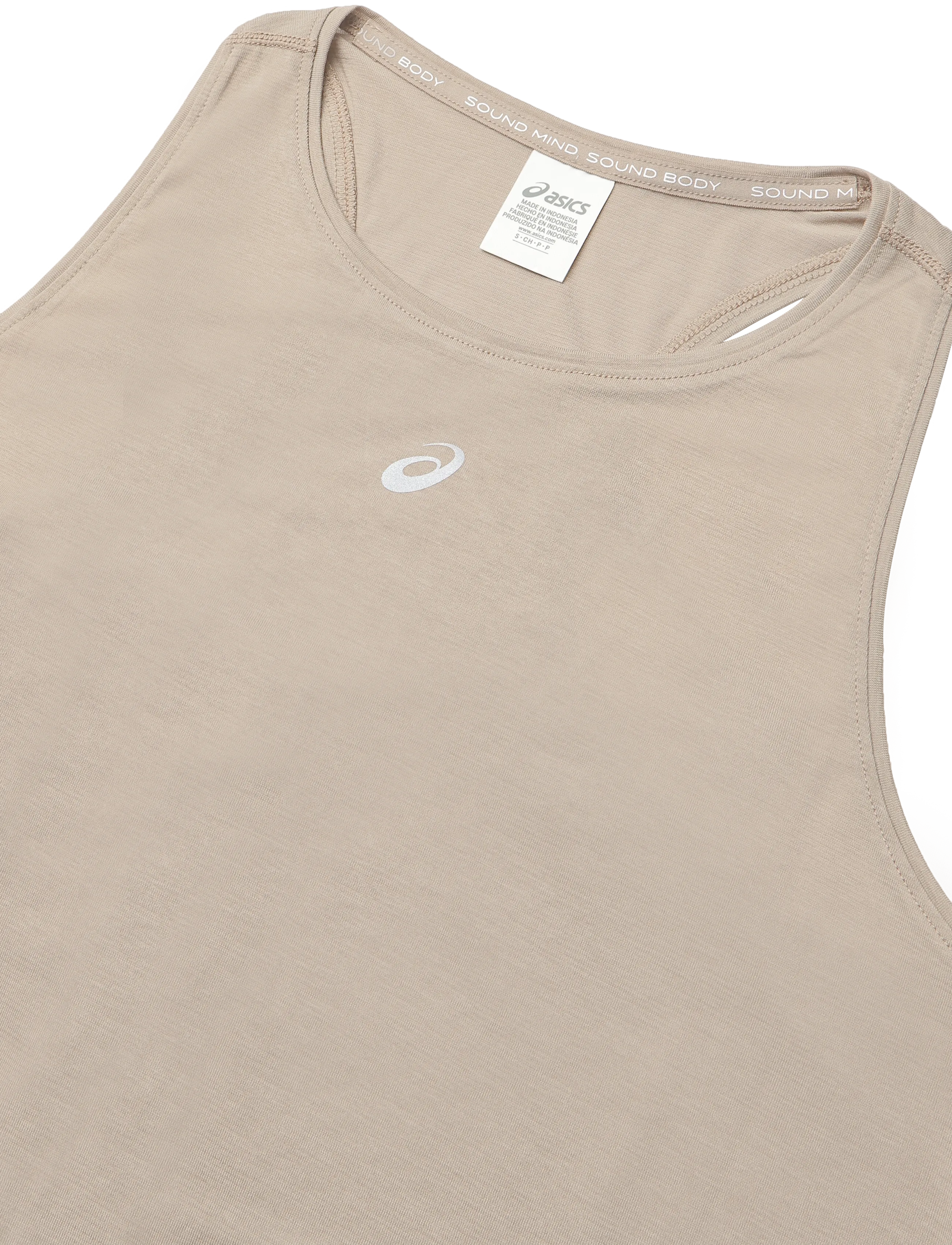Asics - NAGINO RUN ADJUSTABLE TANK - tank tops - greige - 2