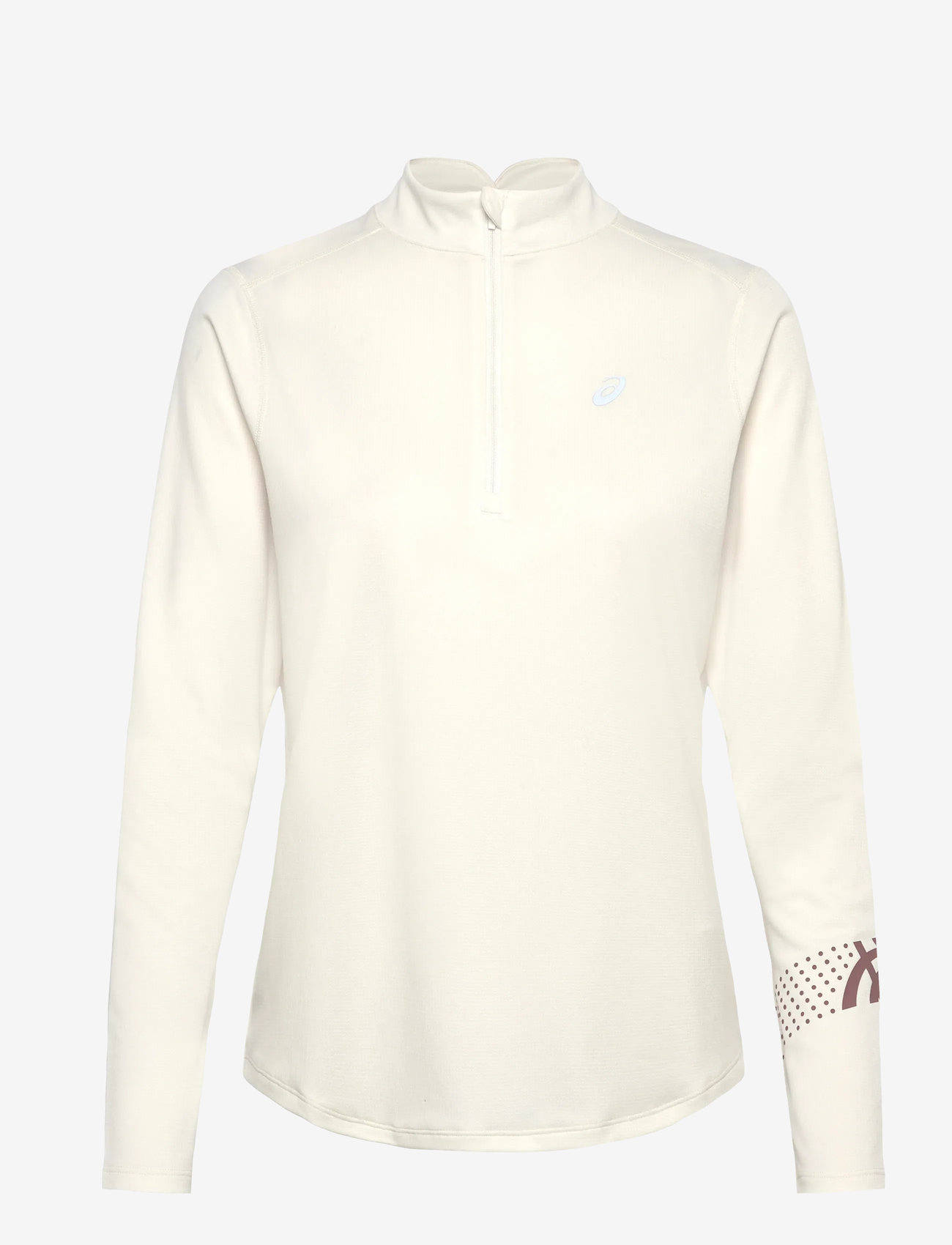 Asics - ASICS ICON 1/2 ZIP LS TOP - langærmede t-shirts - cream - 0