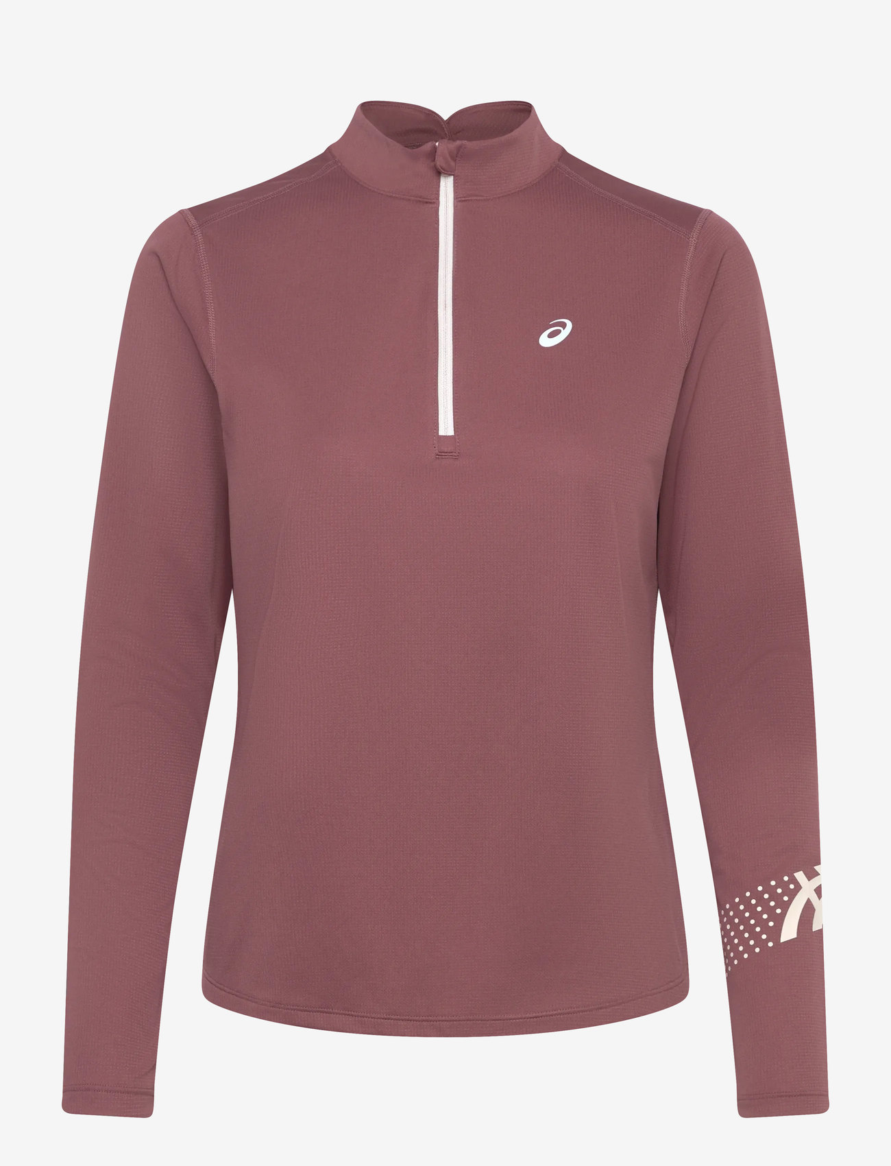 Asics - ASICS ICON 1/2 ZIP LS TOP - langærmede t-shirts - rubble red - 0