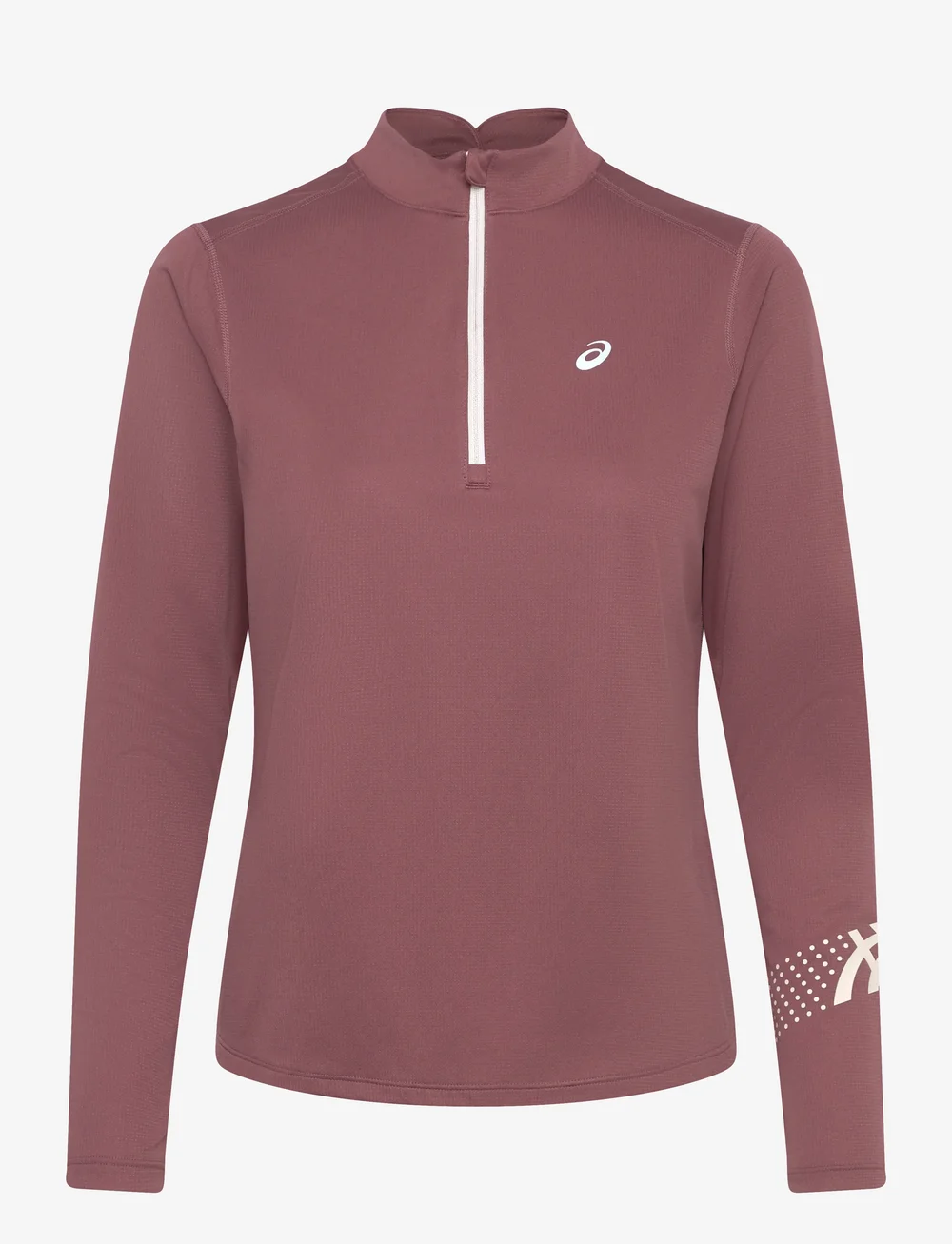 Asics - ASICS ICON 1/2 ZIP LS TOP - pikkade varrukatega alussärgid - rubble red - 0