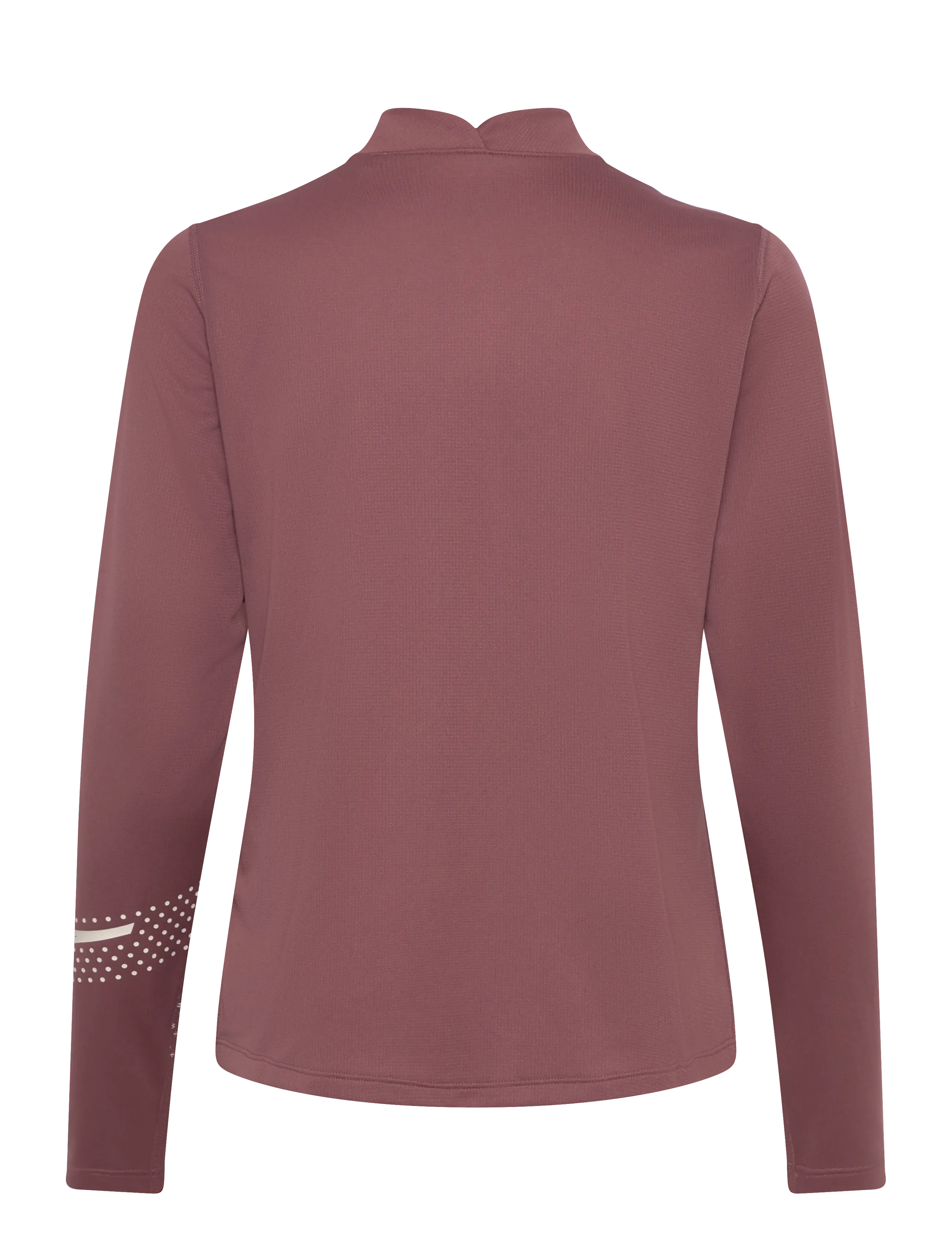 Asics - ASICS ICON 1/2 ZIP LS TOP - rubble red - 1