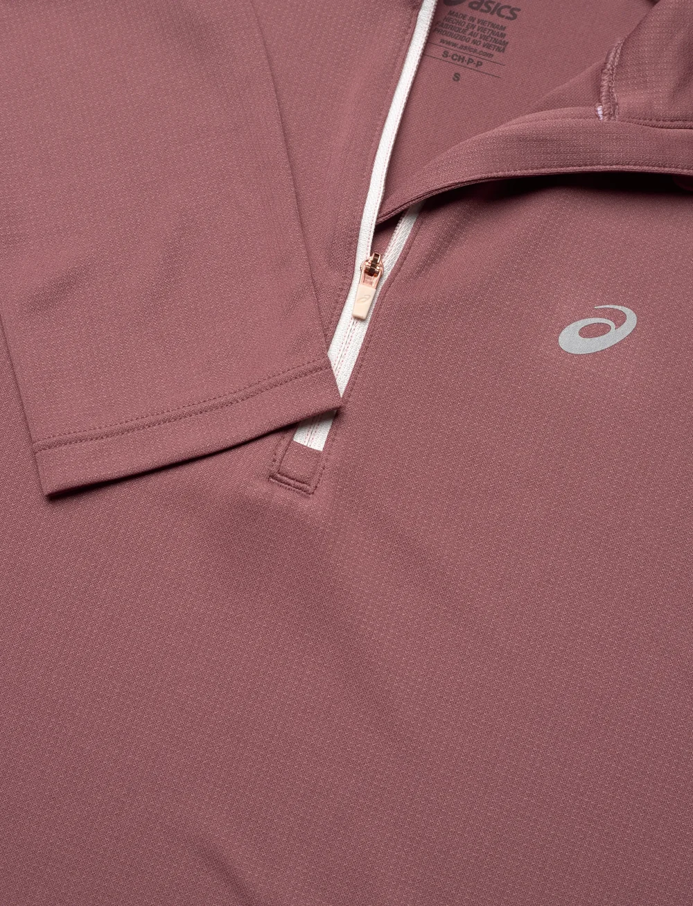 Asics - ASICS ICON 1/2 ZIP LS TOP - pikkade varrukatega alussärgid - rubble red - 2