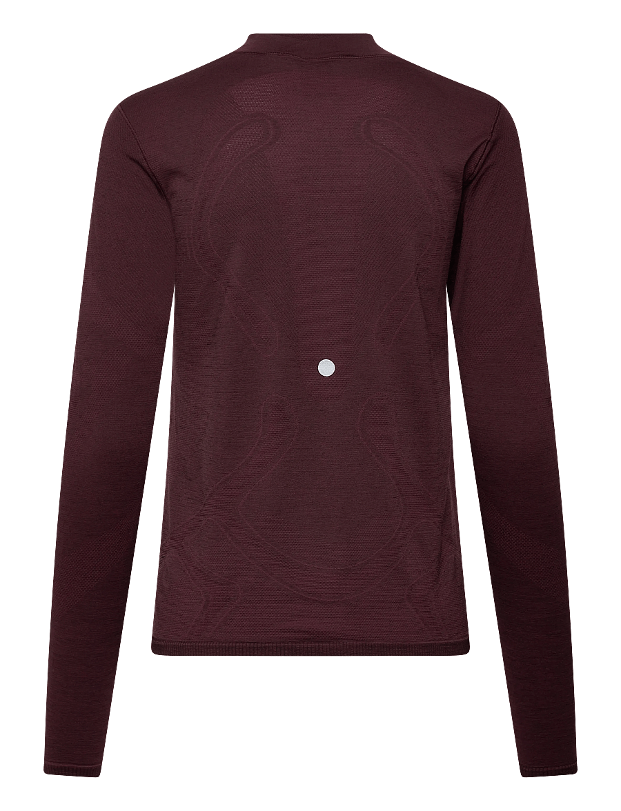 Asics - ROAD WINTER SEAMLESS LS TOP - långärmade tröjor - dark currant - 1