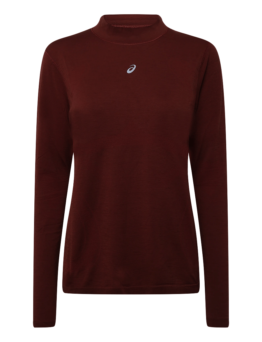 Asics - ROAD WINTER SEAMLESS LS TOP - långärmade tröjor - singed red - 0
