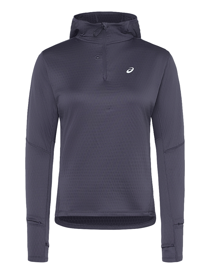 Asics - ROAD WINTER LS HOODIE - kapuutsiga dressipluusid - indigo fog - 0