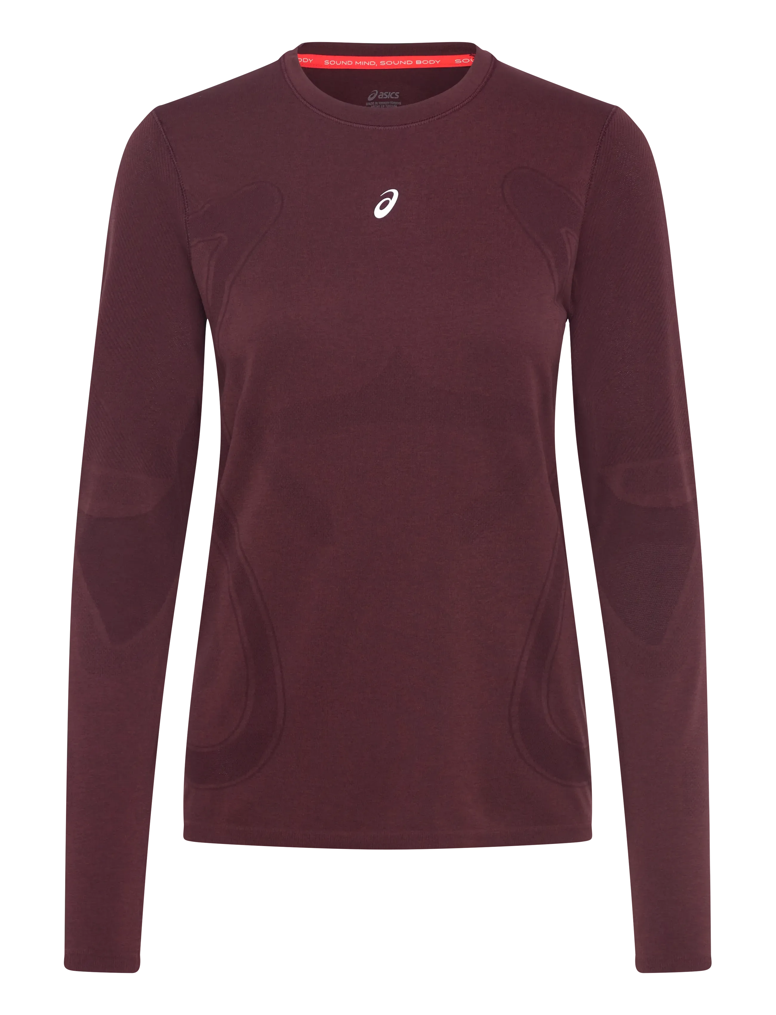 Asics ROAD SEAMLESS LS TOP - ASICS - DARK CURRANT/PORT ROYAL / burgundy