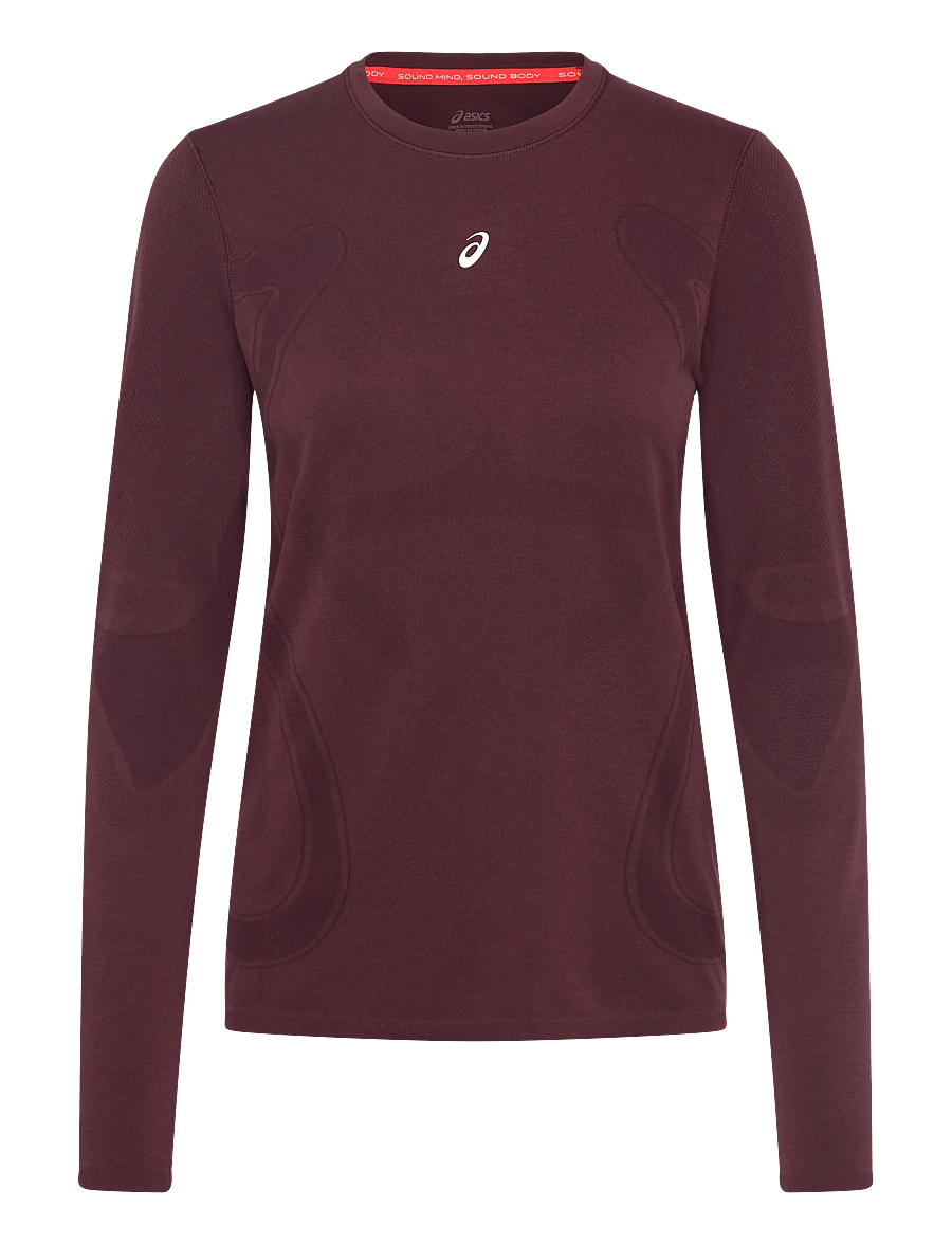 Asics - ROAD SEAMLESS LS TOP - pikkade varrukatega alussärgid - dark currant/port royal - 0