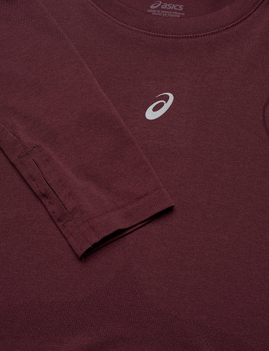 Asics - ROAD SEAMLESS LS TOP - pikkade varrukatega alussärgid - dark currant/port royal - 2