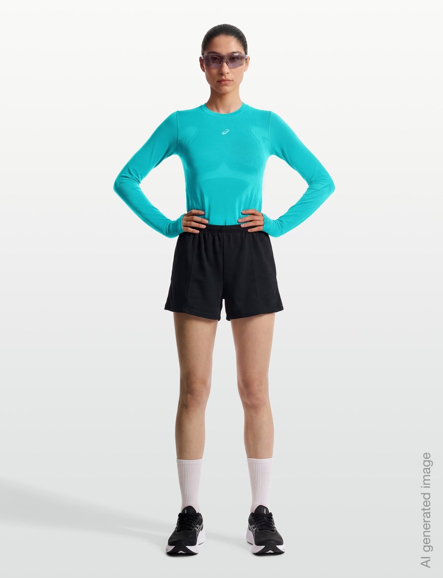 Asics - ROAD SEAMLESS LS TOP - langarmshirts - energy aqua - 0