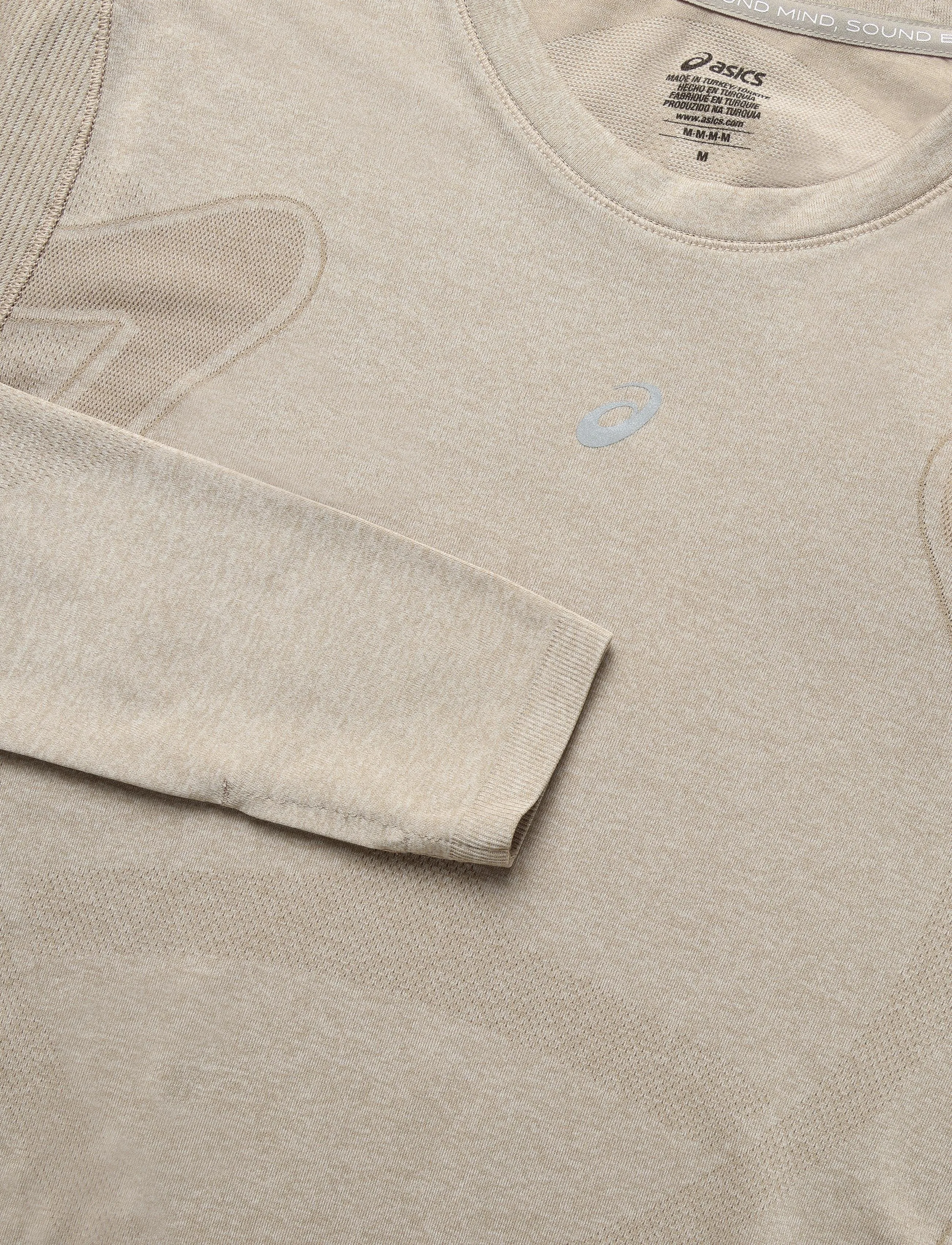 Asics - ROAD SEAMLESS LS TOP - longsleeved tops - greige - 2