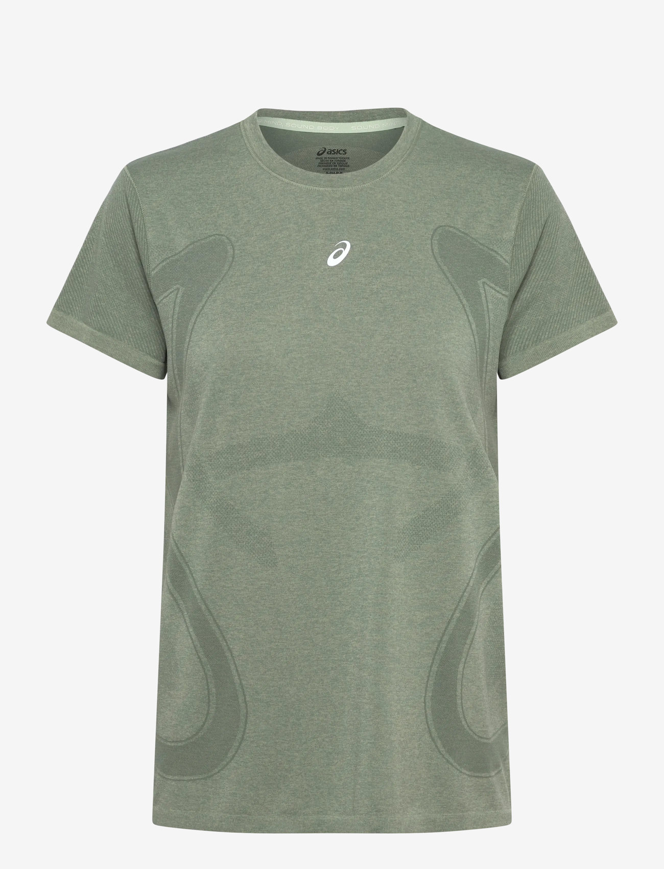 Asics - ROAD SEAMLESS SS TOP - t-shirts - monument blue/whisper green - 0