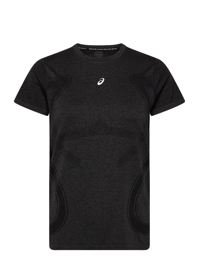Asics - ROAD SEAMLESS SS TOP - t-shirts - performance black/graphite grey - 0