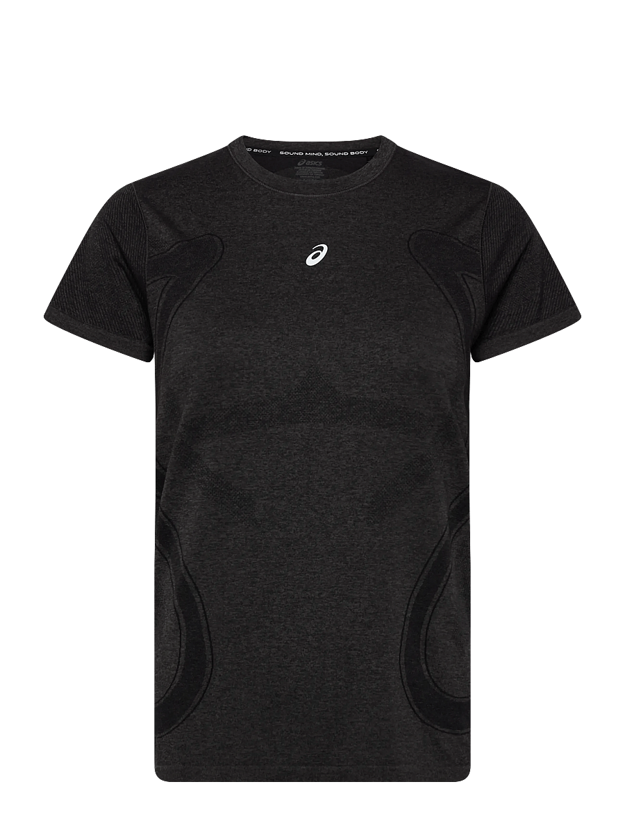 Asics - ROAD SEAMLESS SS TOP - t-shirts - performance black/graphite grey - 0
