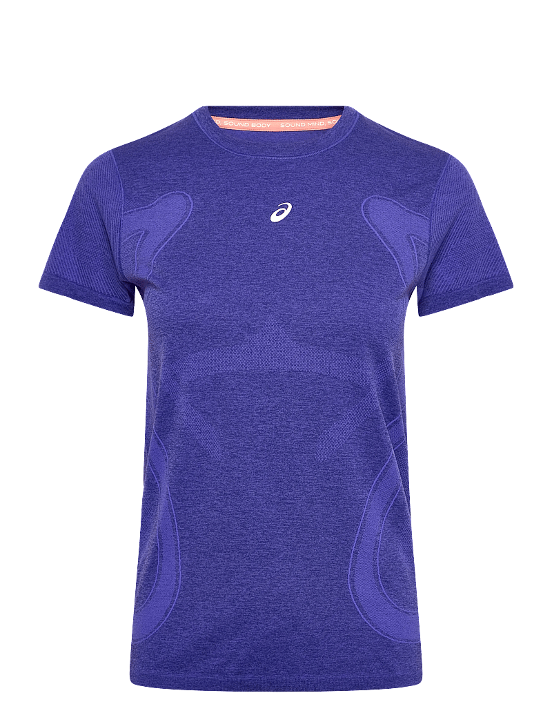 Asics - ROAD SEAMLESS SS TOP - marškinėliai - cobalt burst/eggplant - 0