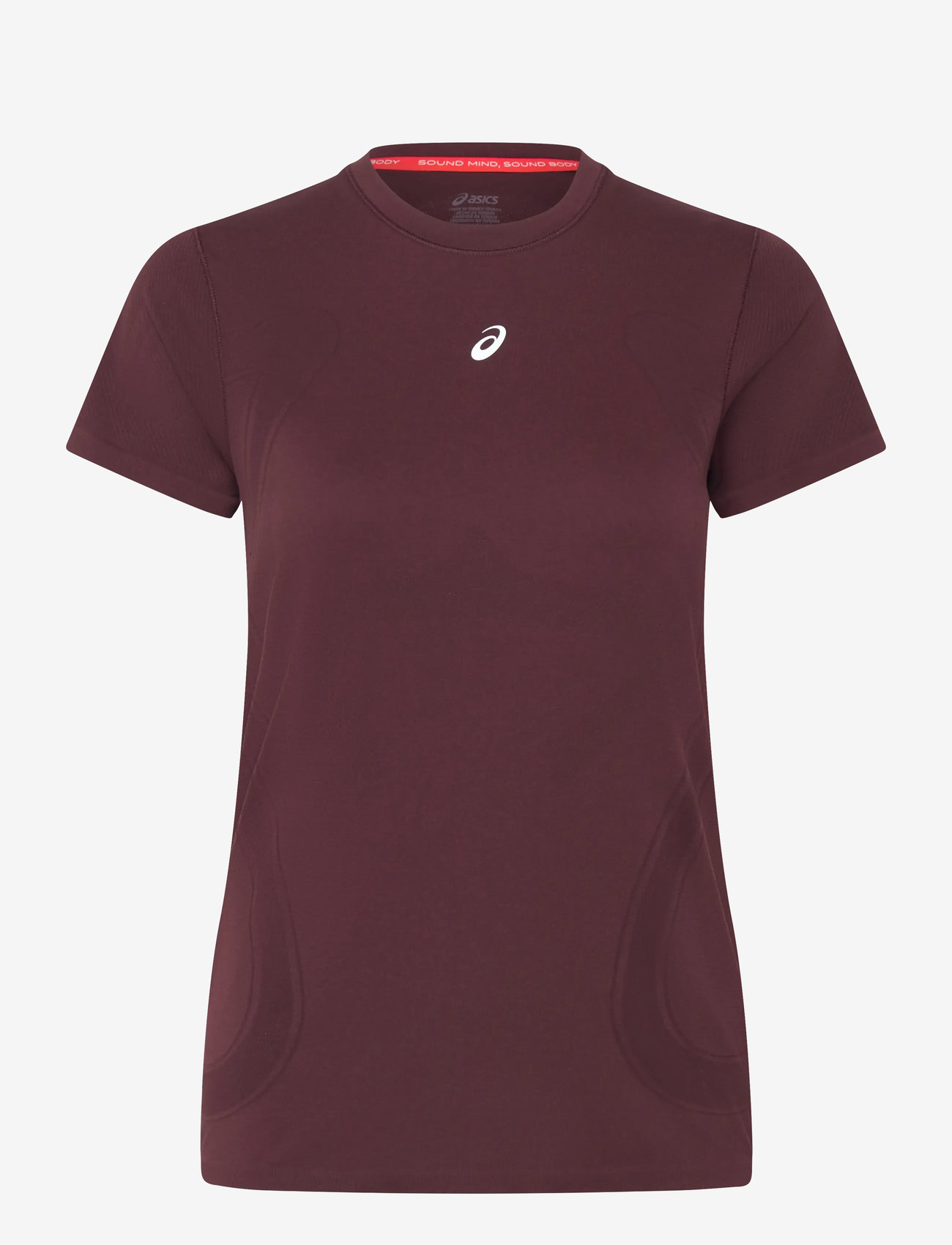 Asics - ROAD SEAMLESS SS TOP - t-shirts - dark currant/port royal - 0