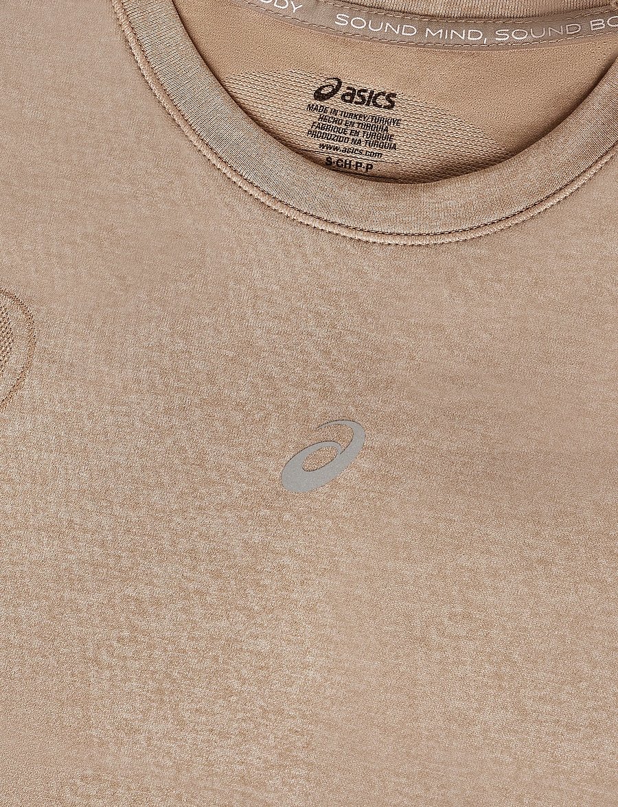 Asics - ROAD SEAMLESS SS TOP - t-shirts - greige - 2