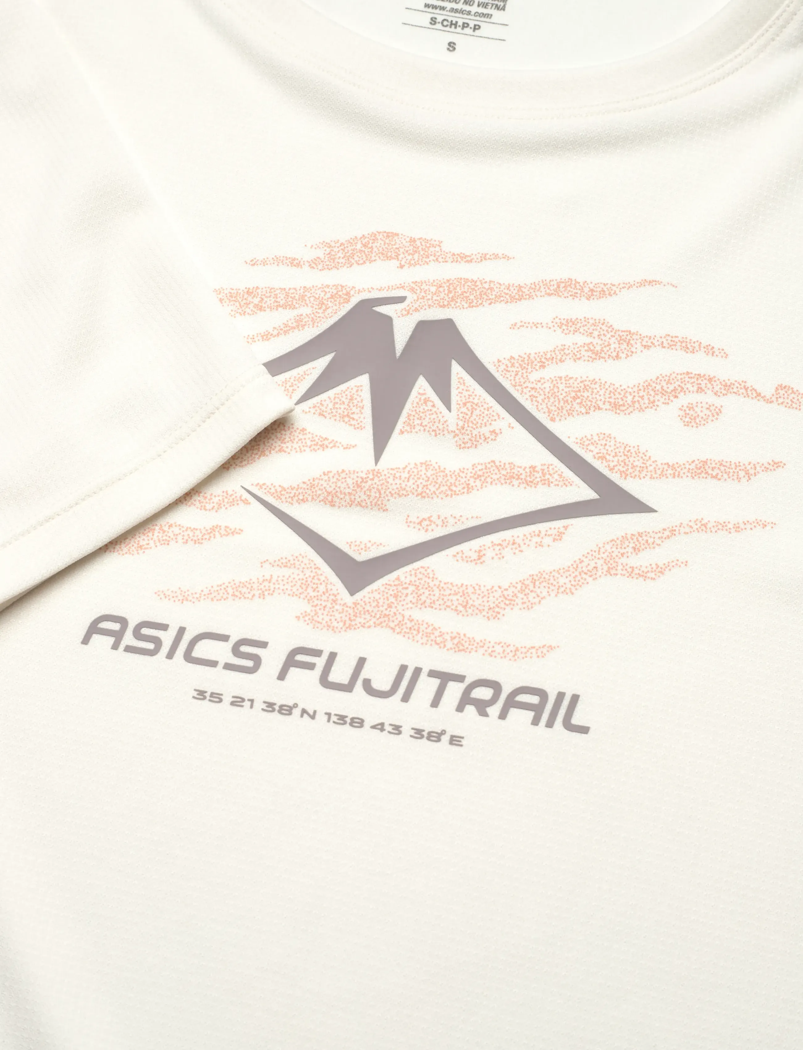 Asics - FUJITRAIL LOGO LS TOP - clothes - cream - 2