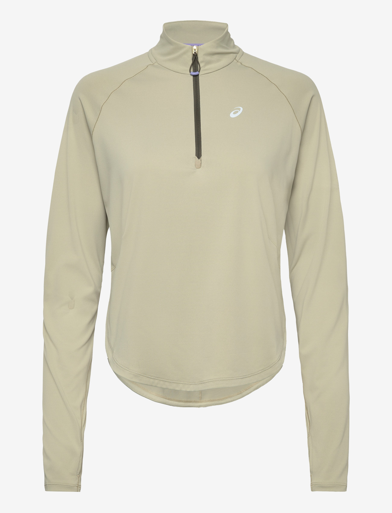 Asics - NAGINO RUN 1/4 ZIP LS TOP - oberteile - khaki - 0