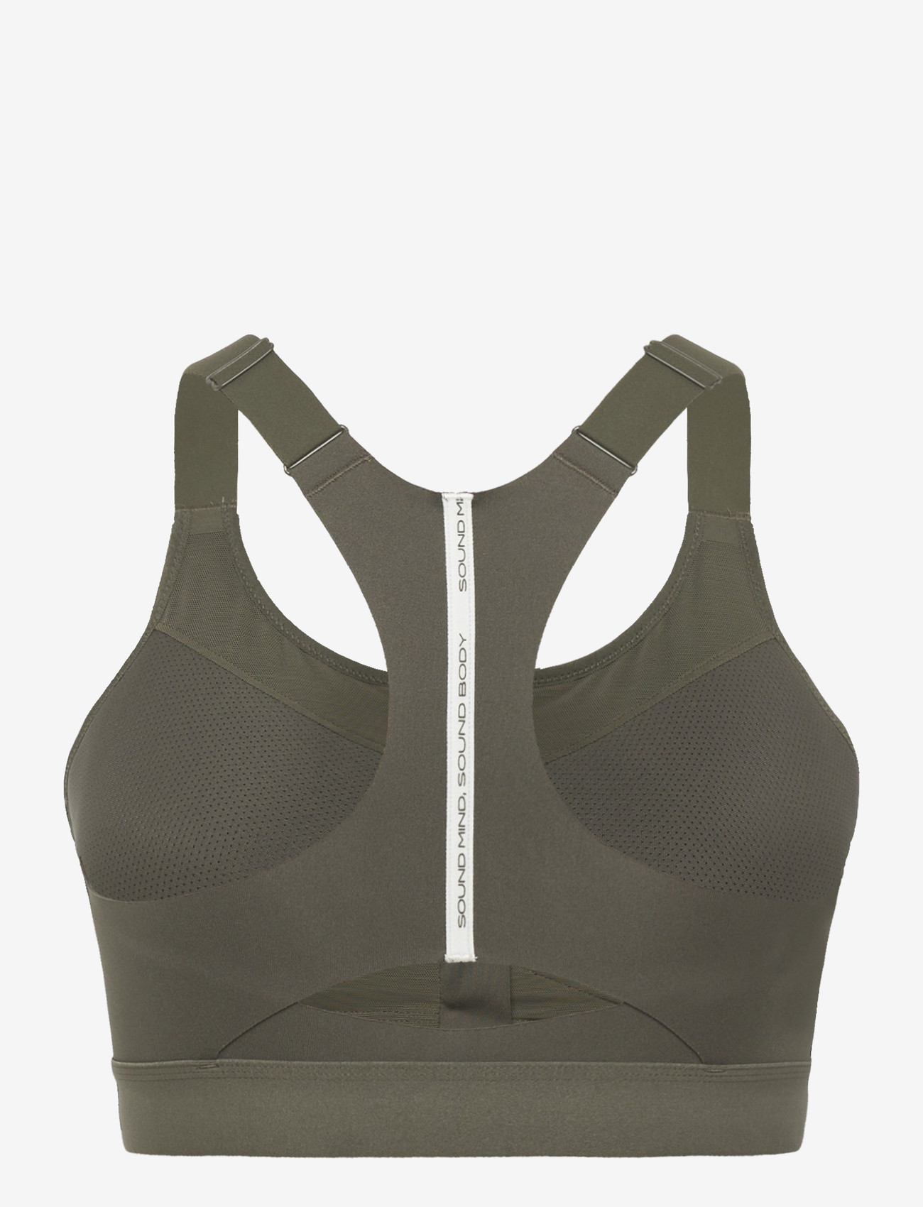 Asics - ROAD COMBINATION ZIP BRA - clothes - dark olive - 1