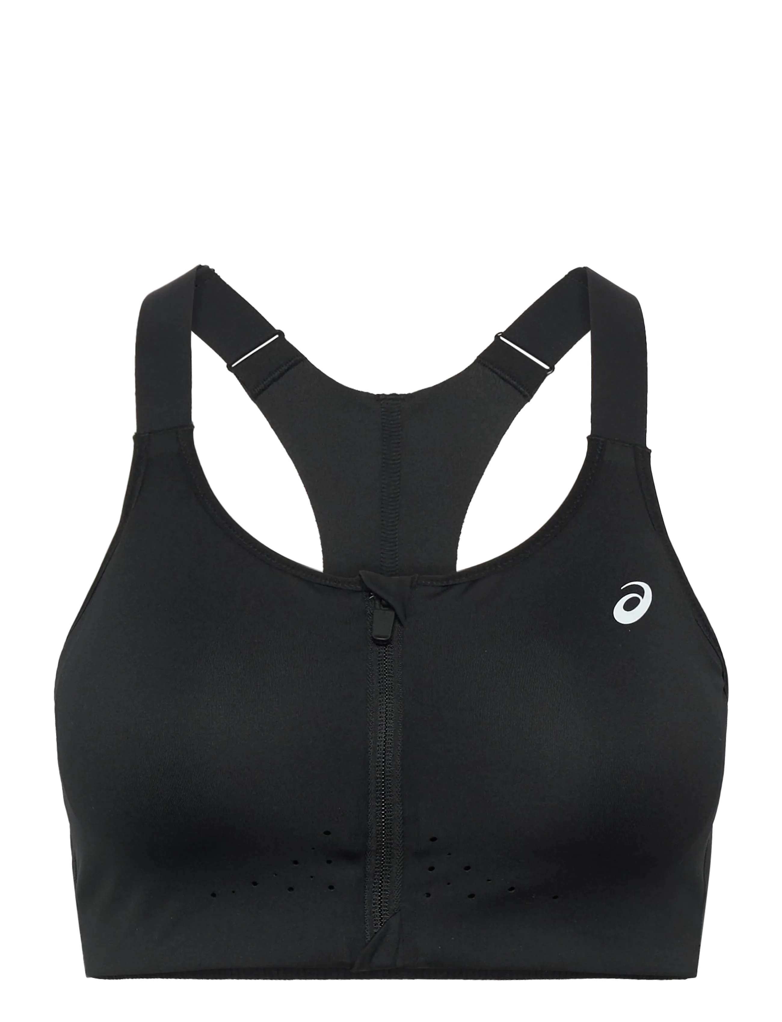 Asics Road Combination Zip Bra, 90 D, Black, Sport Clothing > Sport Bras - All, Dame