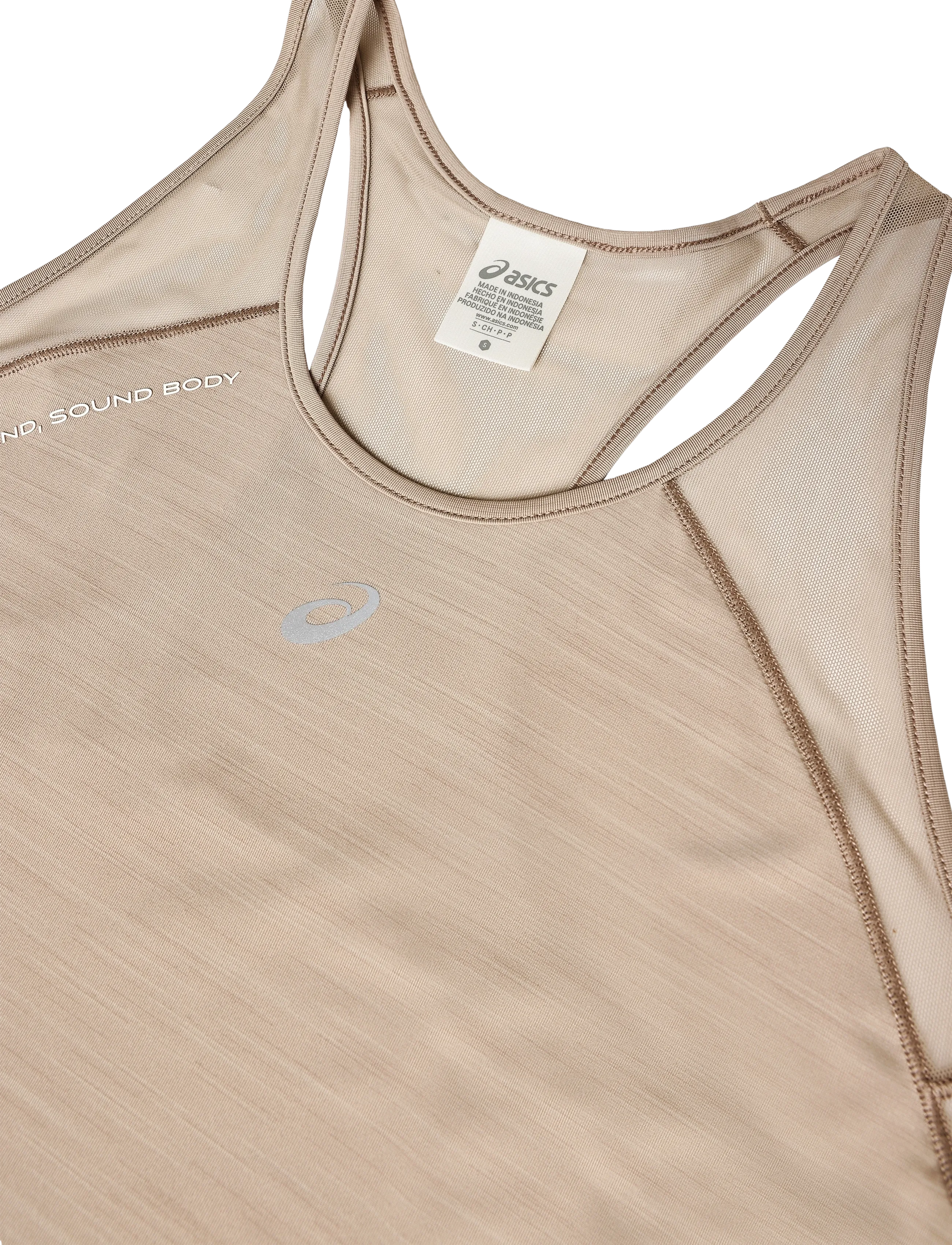 Asics - ROAD TANK - tanktops - greige - 2