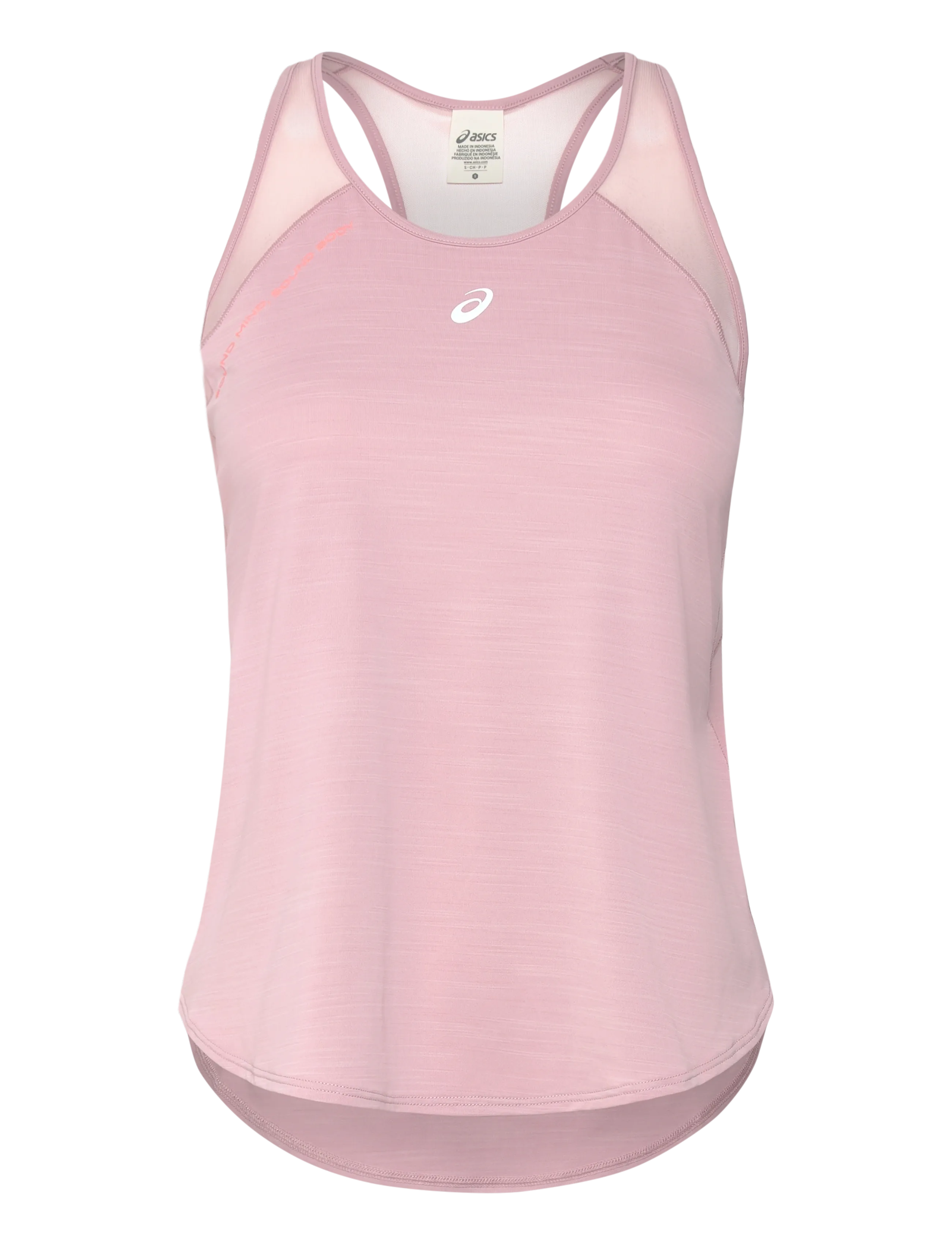 Asics ROAD TANK - Kläder - MORGANITE / pink/rose