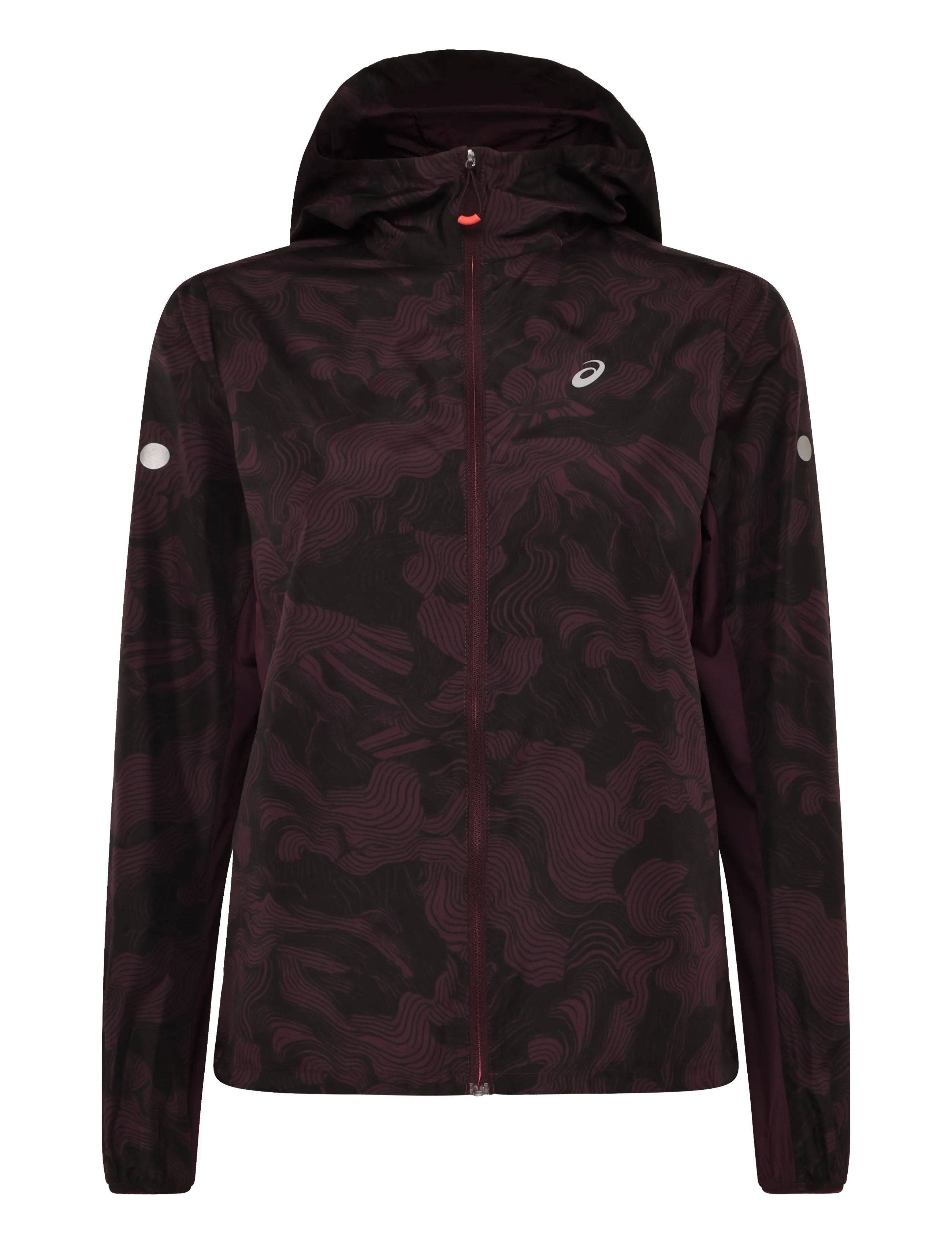 Asics Fujitrail Packable Jacket, XL, Burgundy, Sport Jackets > Sport Training Jackets, Dame