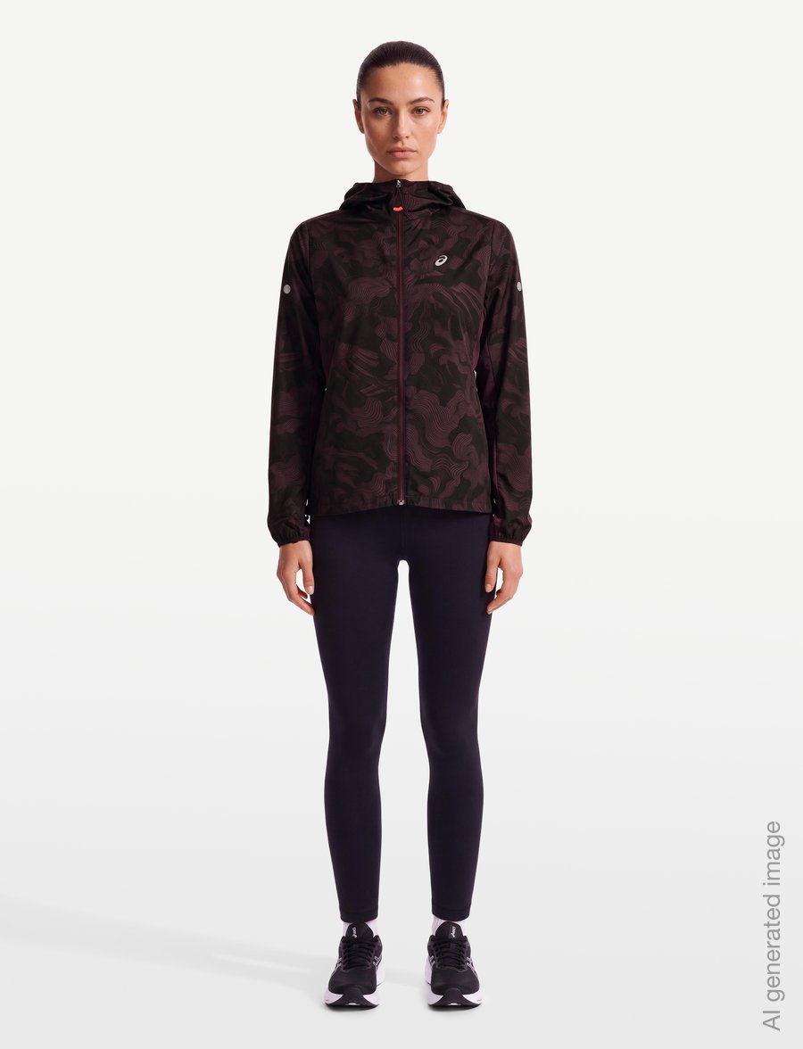 Asics - FUJITRAIL PACKABLE JACKET - trainingsjacken - dark aubergine - 0