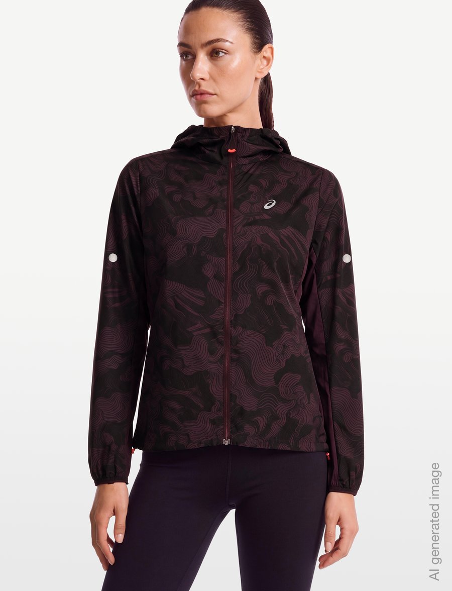 Asics - FUJITRAIL PACKABLE JACKET - trainingsjacken - dark aubergine - 3